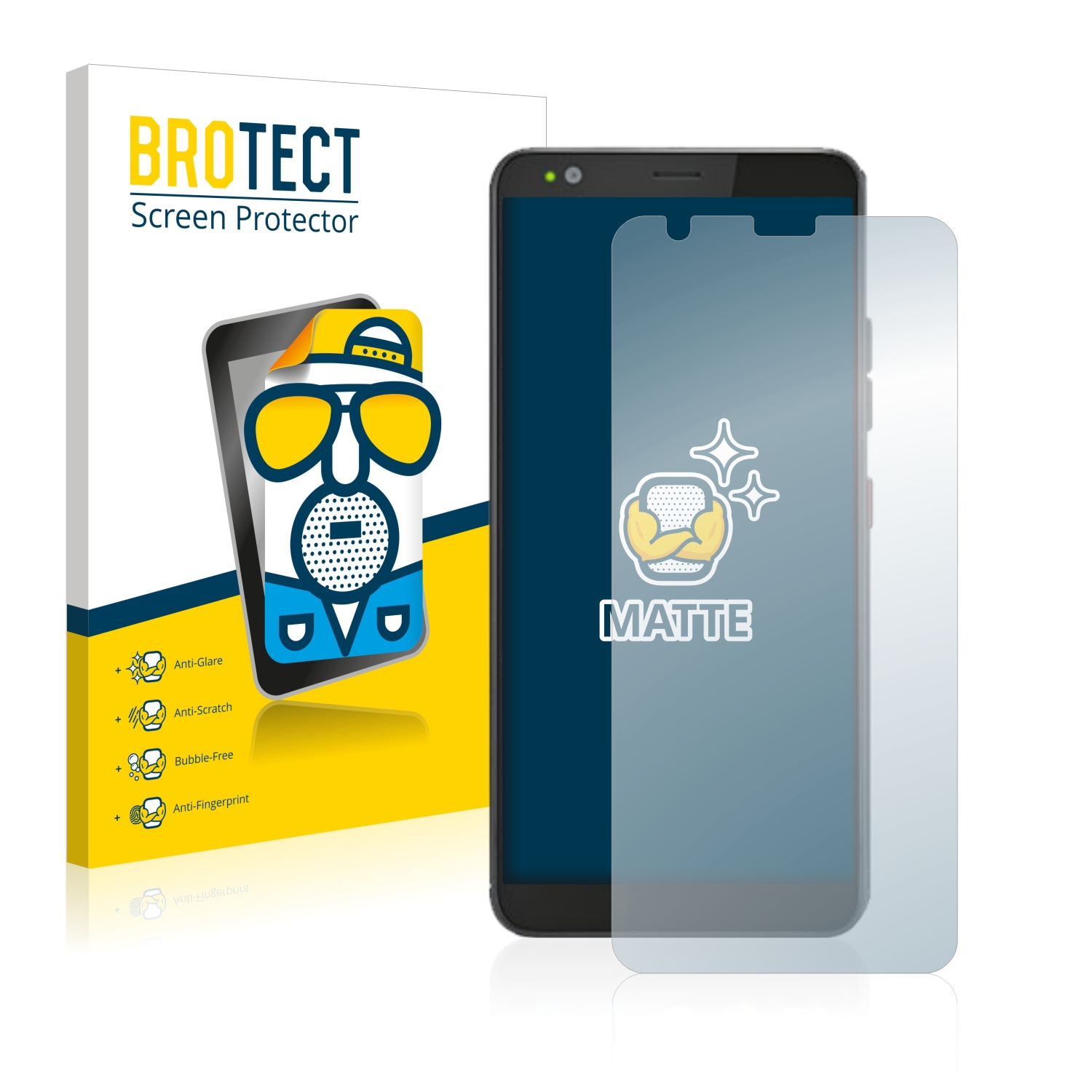 2x BROTECT Entspiegelungs-Folie pro Gigaset GS370