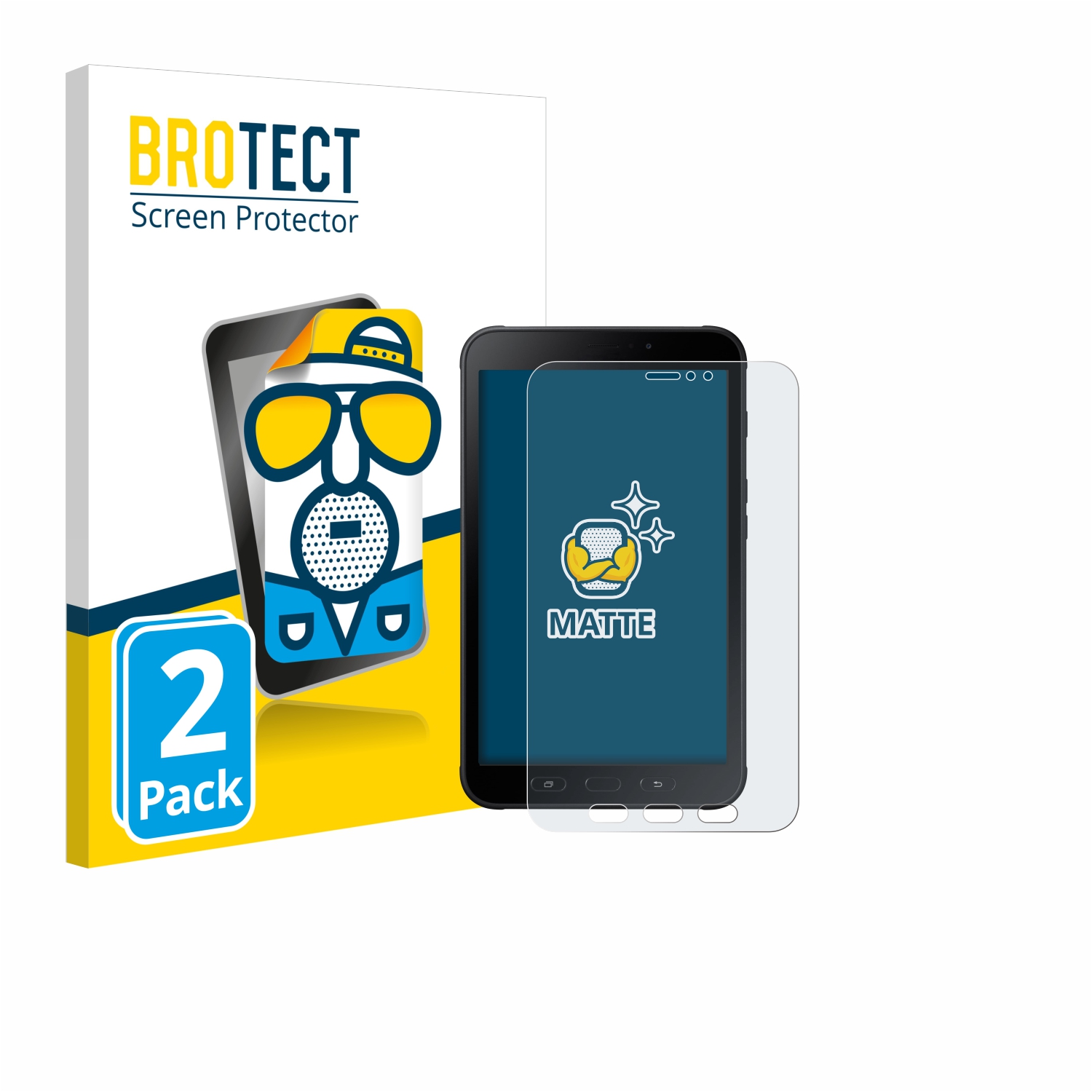 2x BROTECT Entspiegelungs-Folie pro Samsung Galaxy Tab Active 2