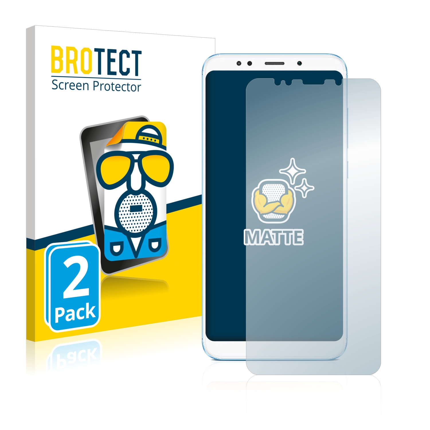 2x BROTECT Entspiegelungs-Folie pro Xiaomi Redmi 5 Plus