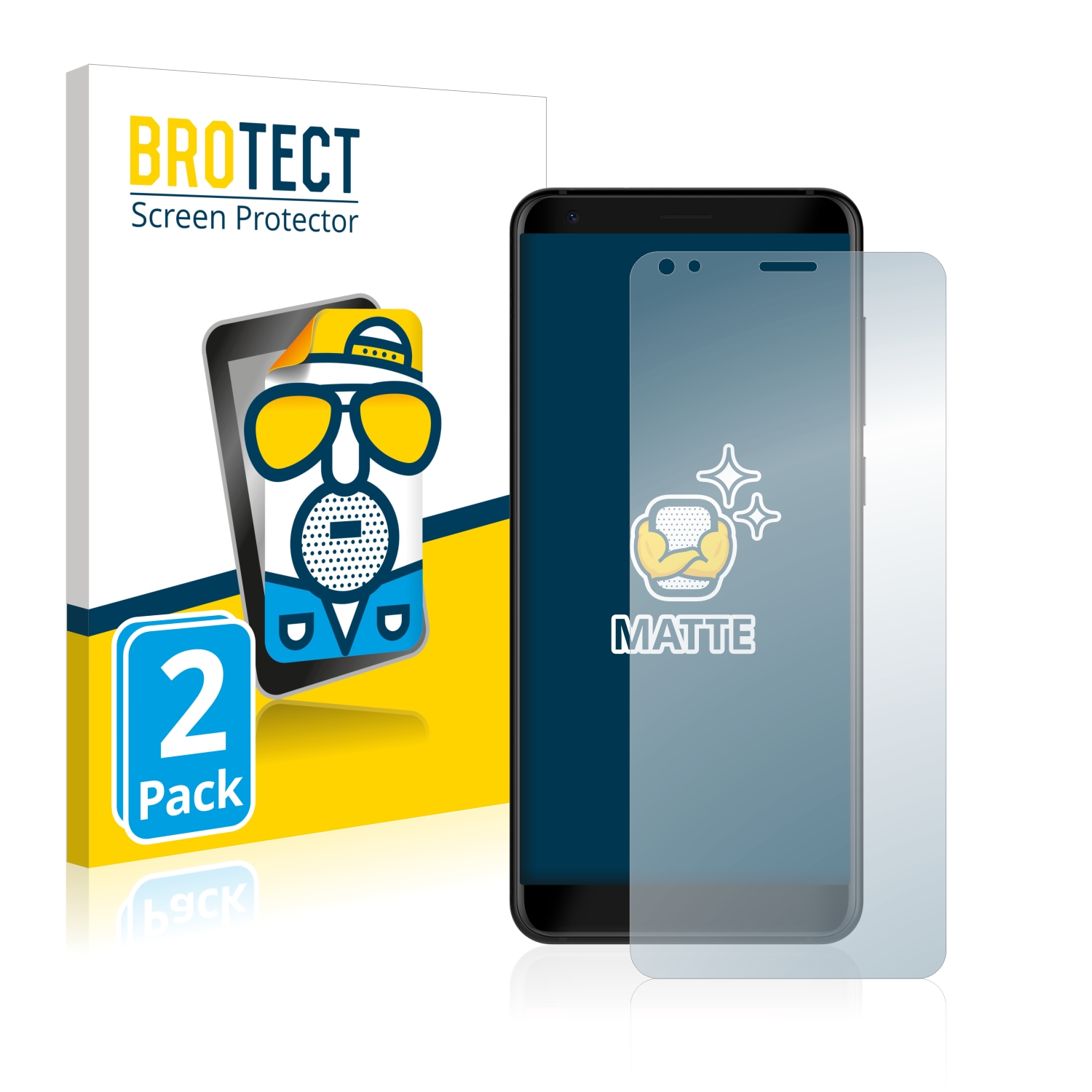2x BROTECT Entspiegelungs-Folie pro ZTE Blade V9