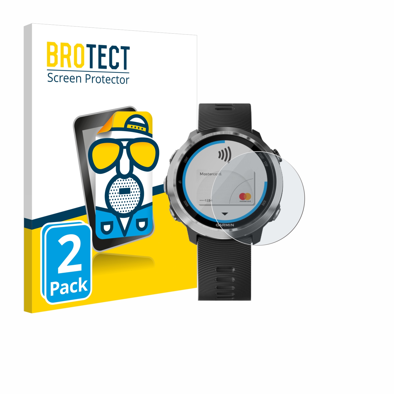 2x BROTECT Entspiegelungs-Folie pro Garmin Forerunner 645