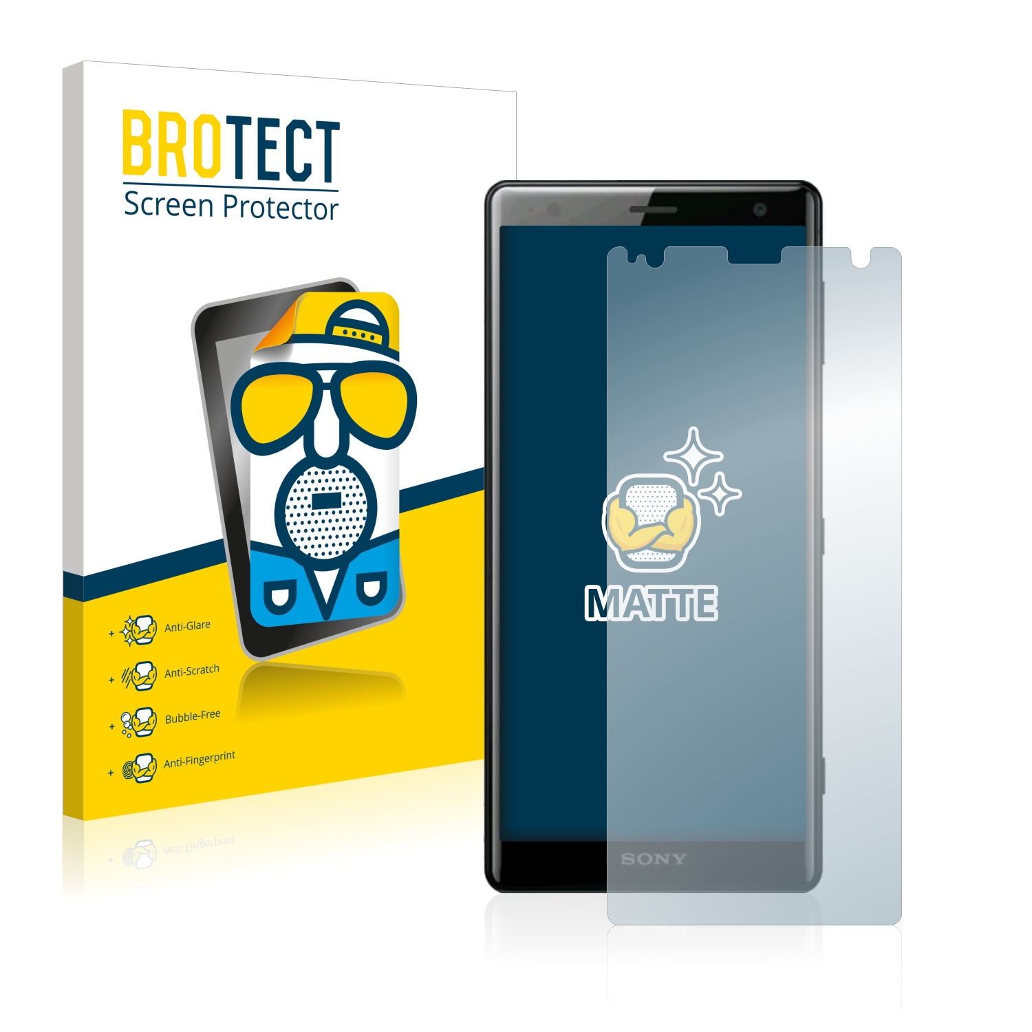 2x BROTECT Entspiegelungs-Folie pro Sony Xperia XZ2