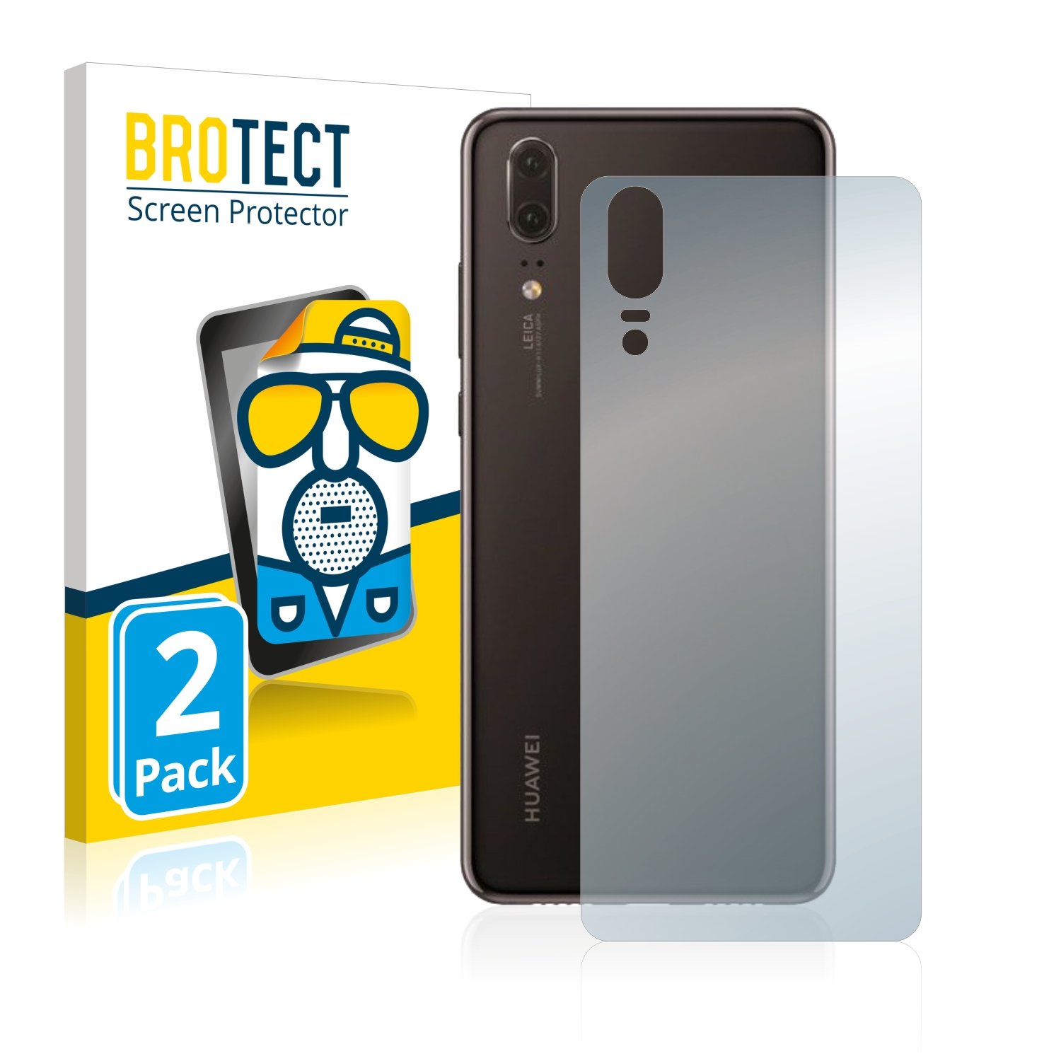 2x BROTECT Entspiegelungs-Folie pro Huawei P20 (zadní strana)