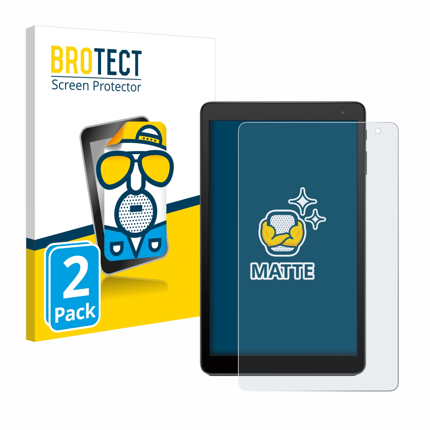2x BROTECT Entspiegelungs-Folie pro Alcatel 1T 10 8082