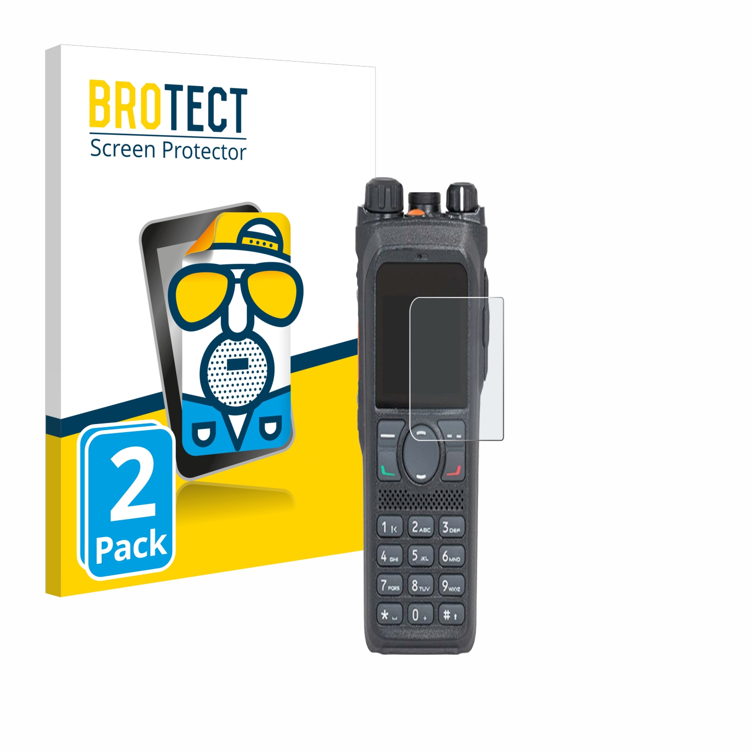 2x BROTECT Entspiegelungs-Folie pro Hytera PD985