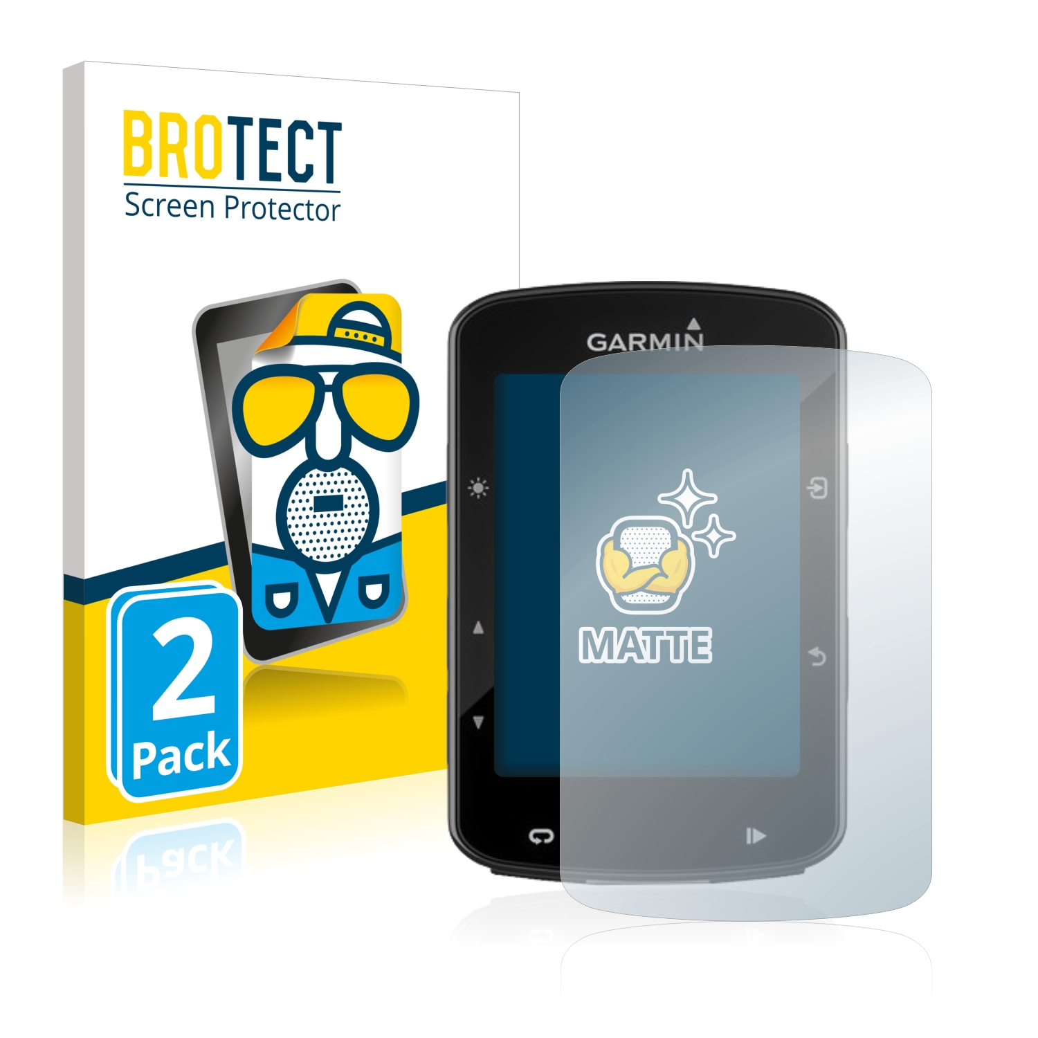 2x BROTECT Entspiegelungs-Folie pro Garmin Edge 520 Plus