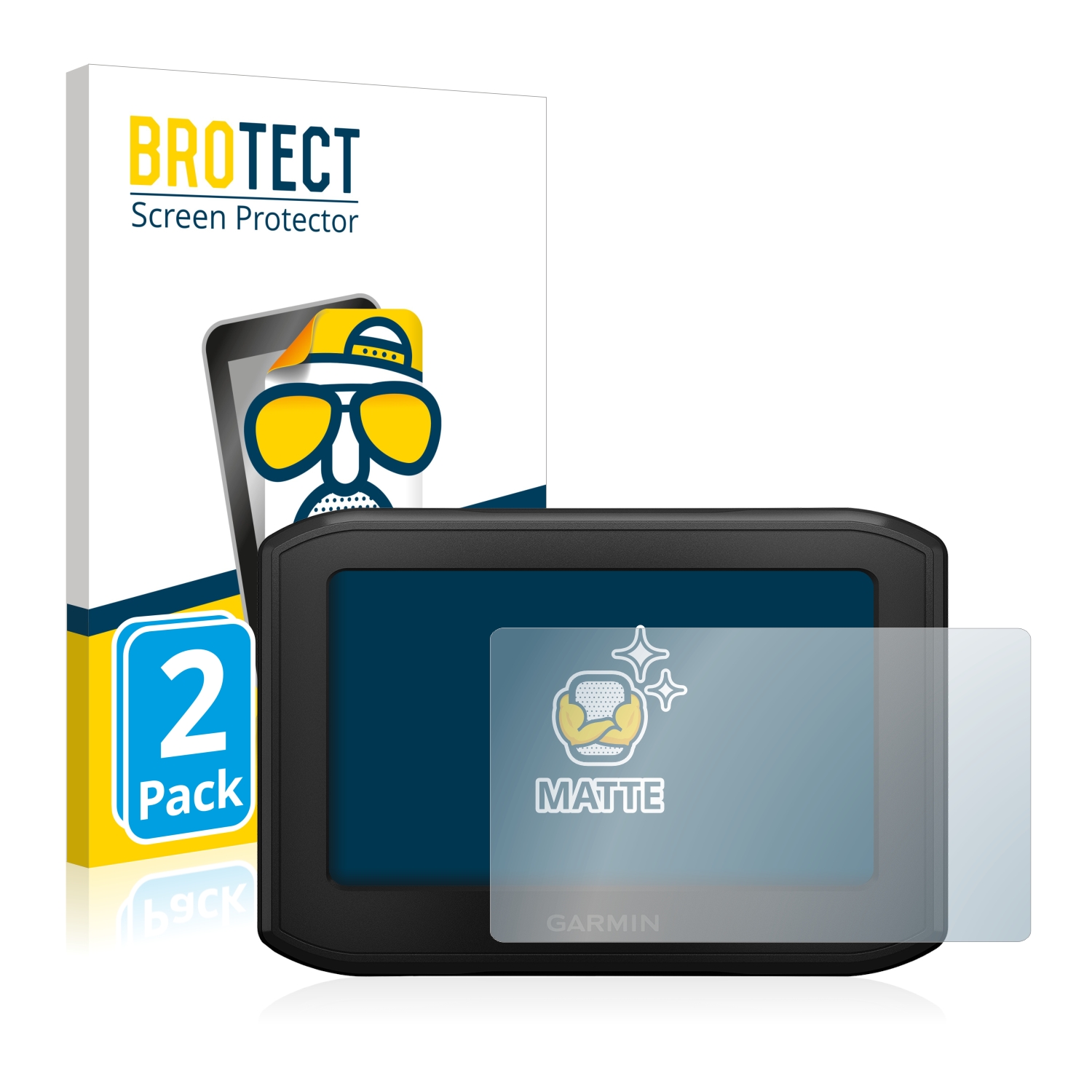 2x BROTECT Entspiegelungs-Folie pro Garmin zumo 396 LMT-S