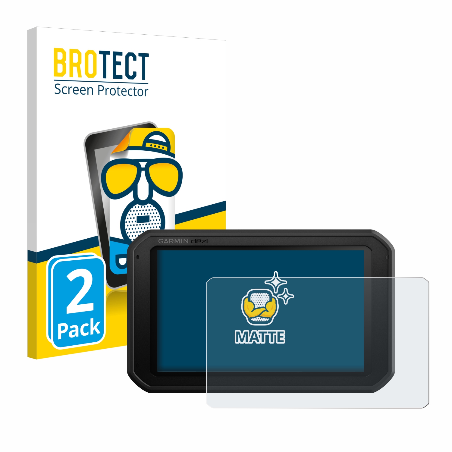 2x BROTECT Entspiegelungs-Folie pro Garmin dezlCam 785 LMT-D