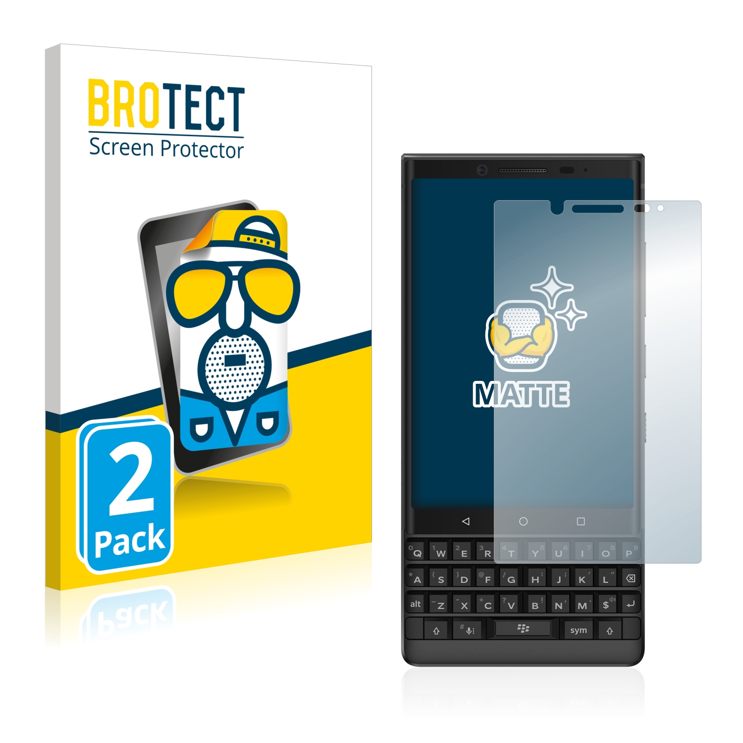 2x BROTECT Entspiegelungs-Folie pro BlackBerry Key2