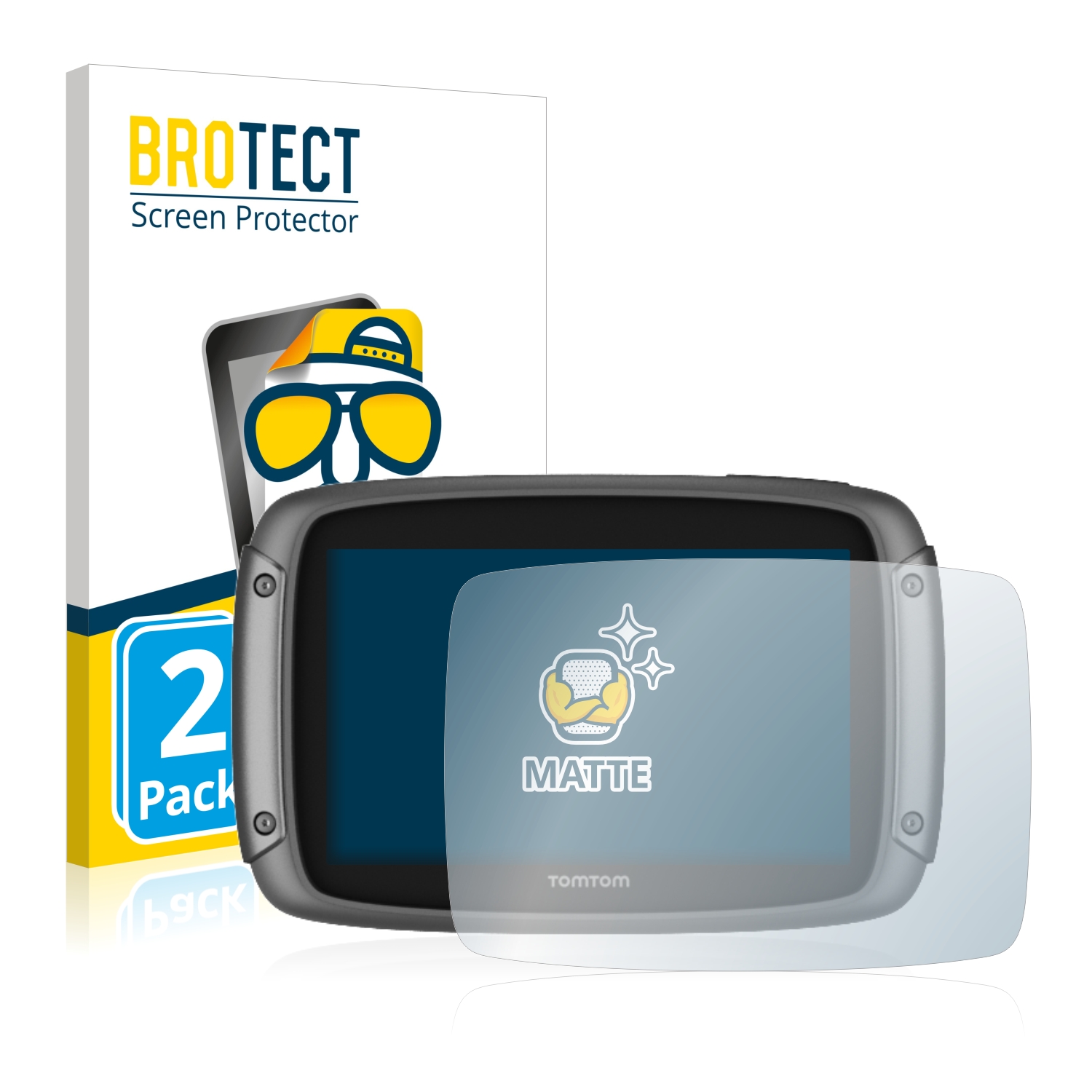 2x BROTECT Entspiegelungs-Folie pro TomTom Rider 500