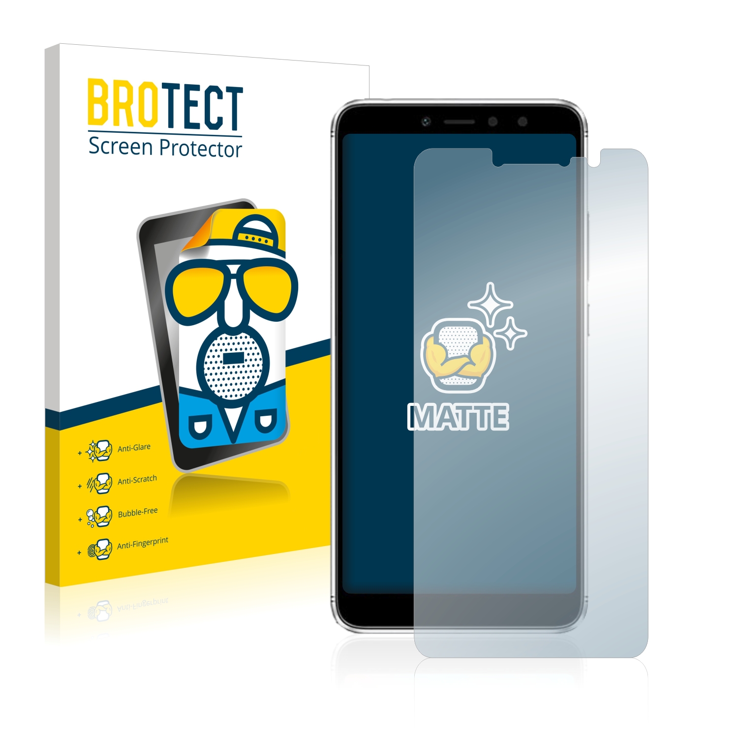 2x BROTECT Entspiegelungs-Folie pro Xiaomi Redmi S2