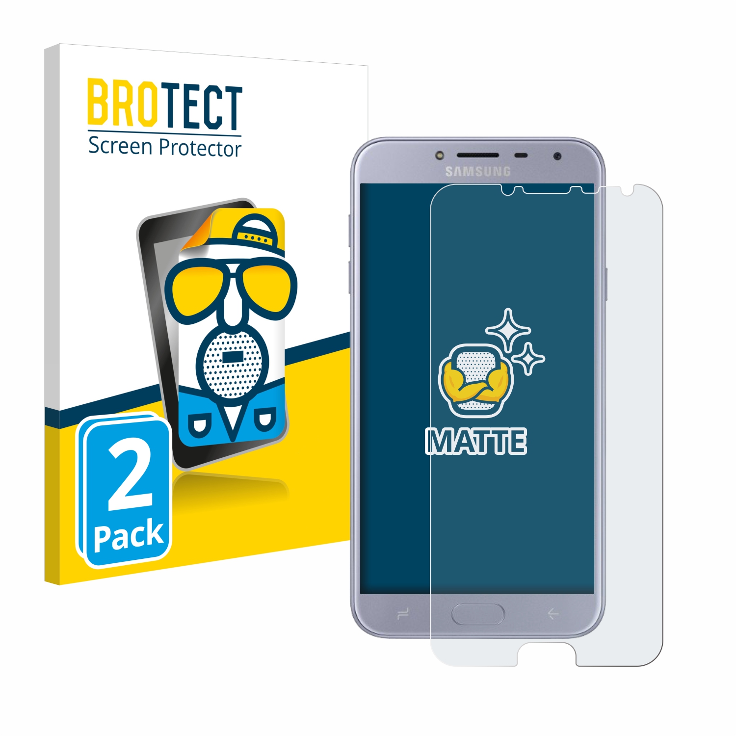 2x BROTECT Entspiegelungs-Folie pro Samsung Galaxy J4 2018