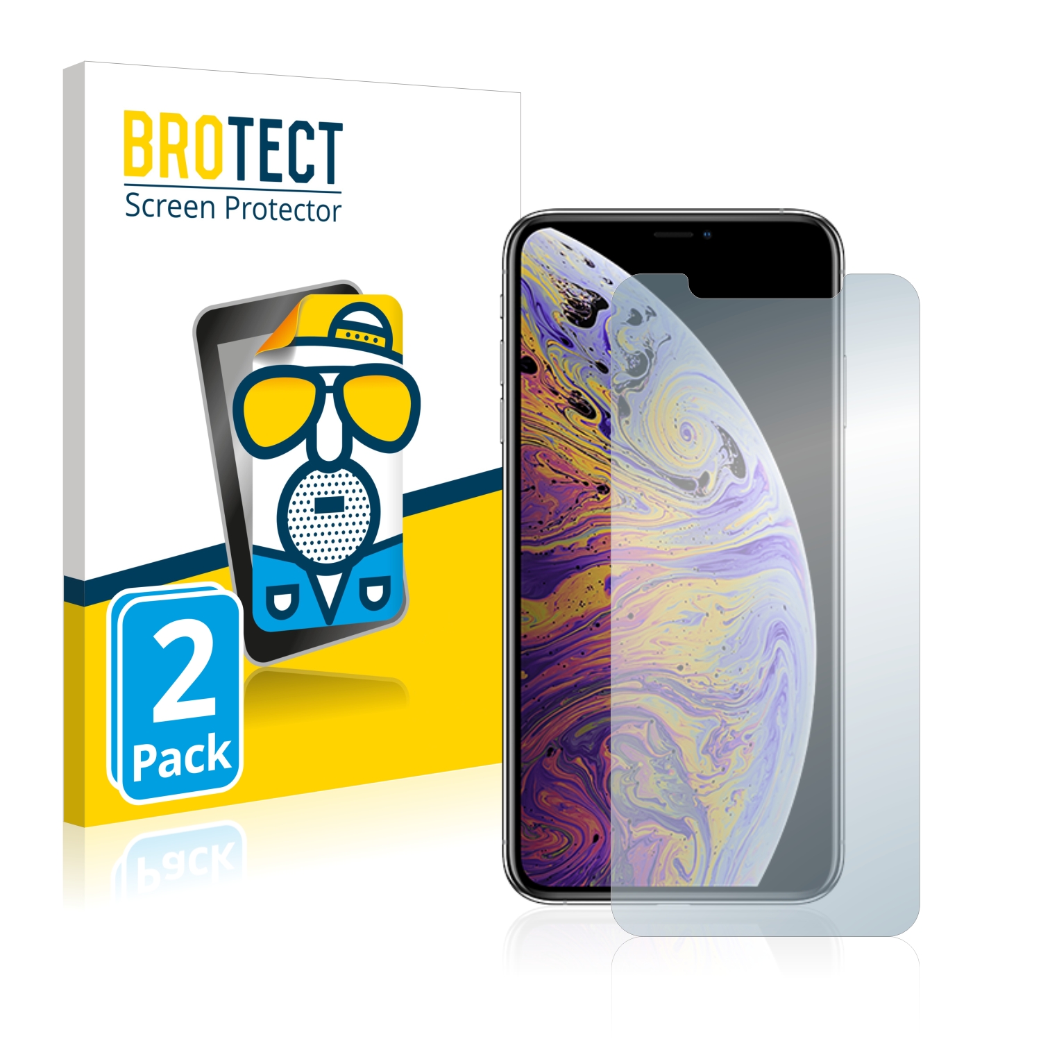 2x BROTECT Entspiegelungs-Folie pro Apple iPhone Xs Max