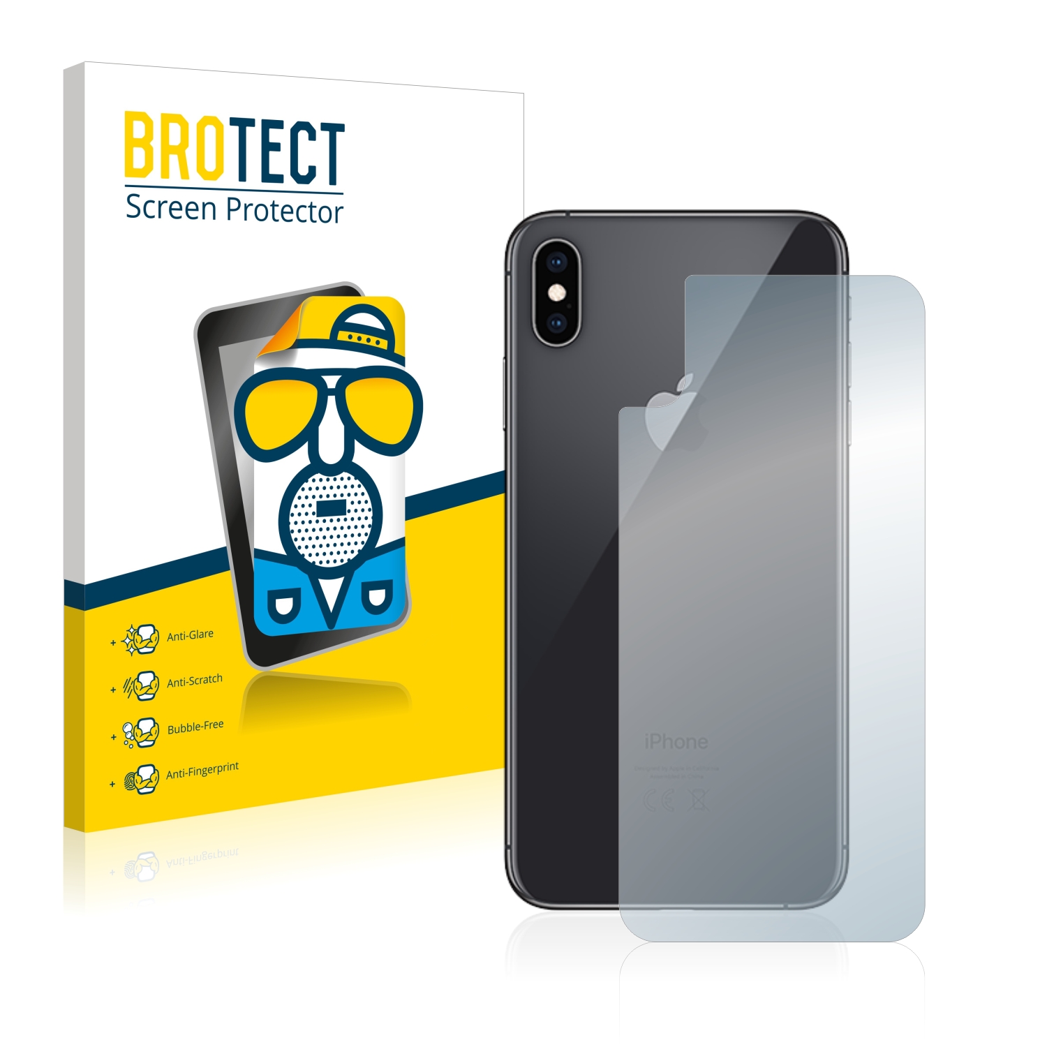 2x BROTECT Entspiegelungs-Folie pro Apple iPhone Xs (zadní strana)