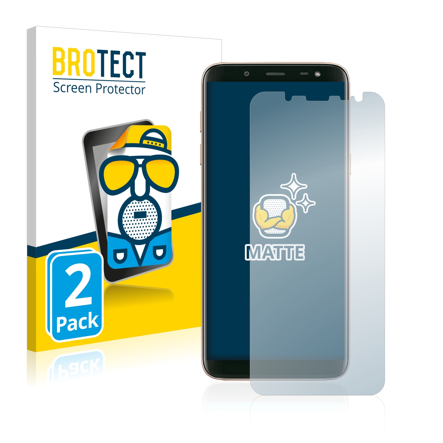 2x BROTECT Entspiegelungs-Folie pro Samsung Galaxy J6 2018
