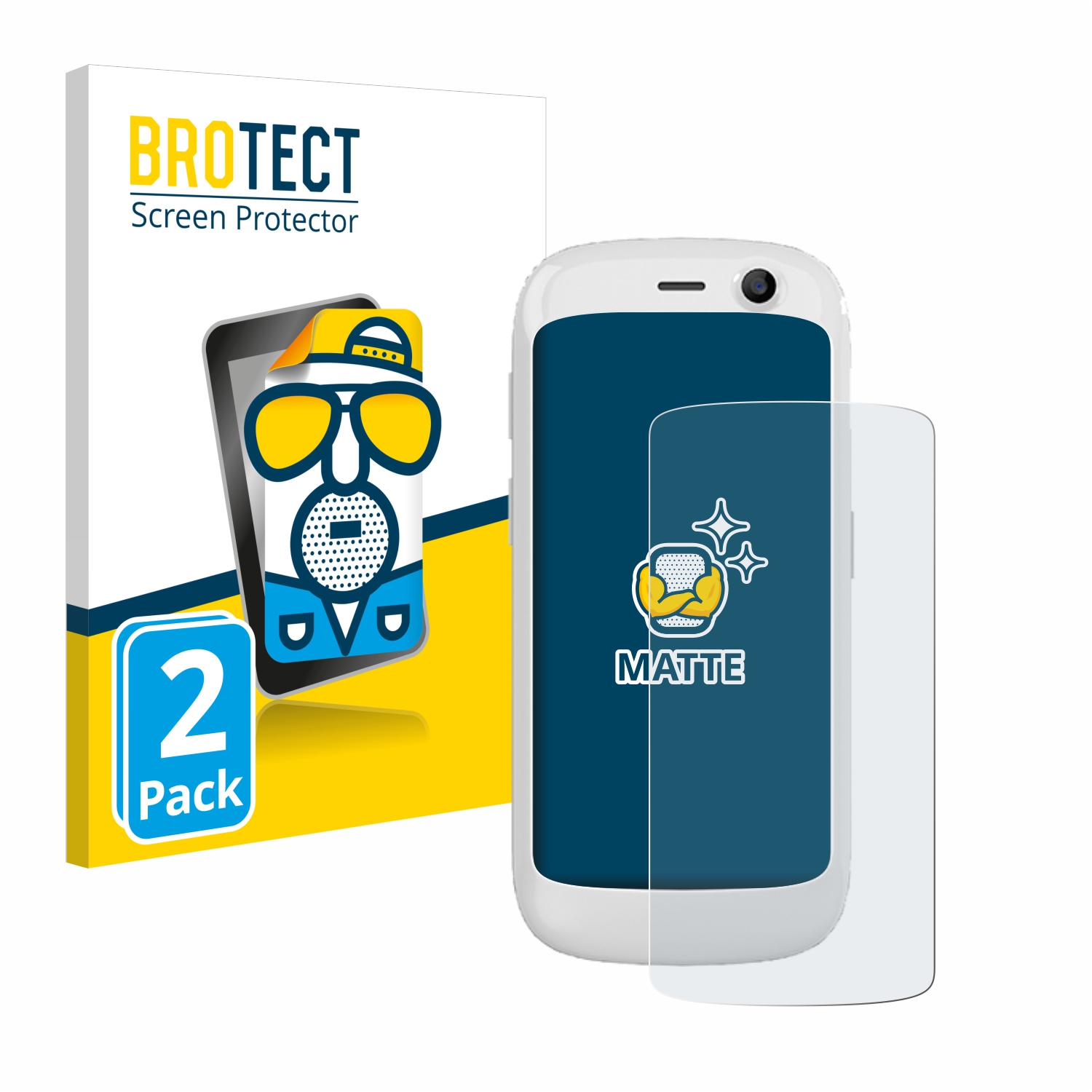 2x BROTECT Entspiegelungs-Folie pro Unihertz Jelly