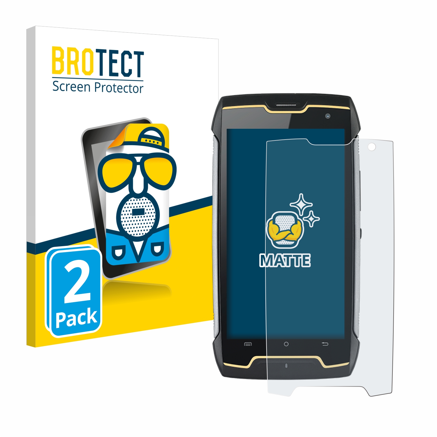 2x BROTECT Entspiegelungs-Folie pro Cubot King Kong