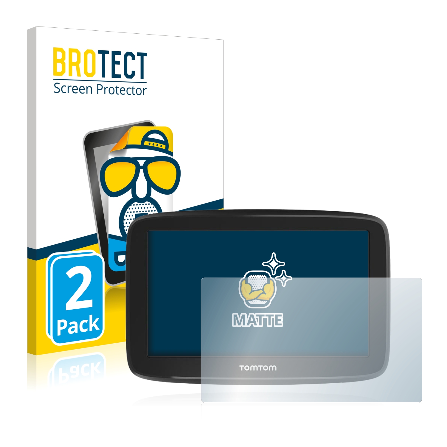 2x BROTECT Entspiegelungs-Folie pro TomTom GO Basic 5