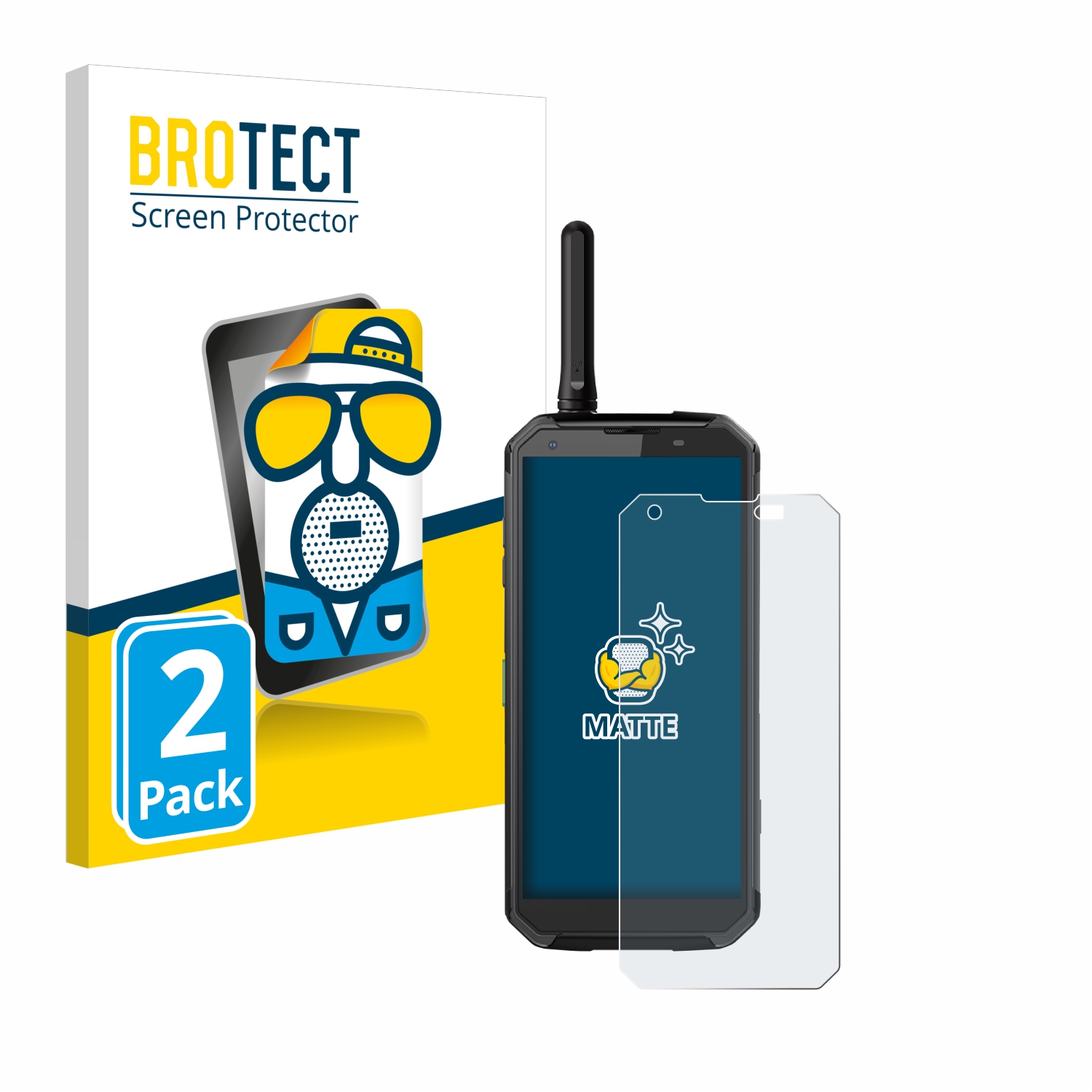 2x BROTECT Entspiegelungs-Folie pro Blackview BV9500 Pro