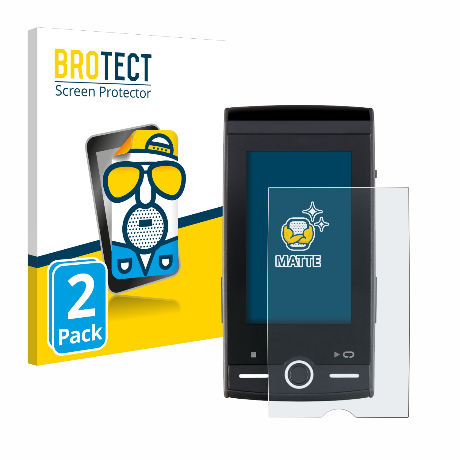 2x BROTECT Entspiegelungs-Folie pro Sigma ROX 12.0 Sport