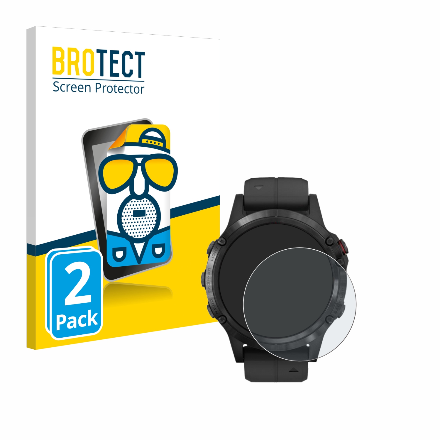 2x BROTECT Entspiegelungs-Folie pro Garmin Fenix 5 Plus (47 mm)