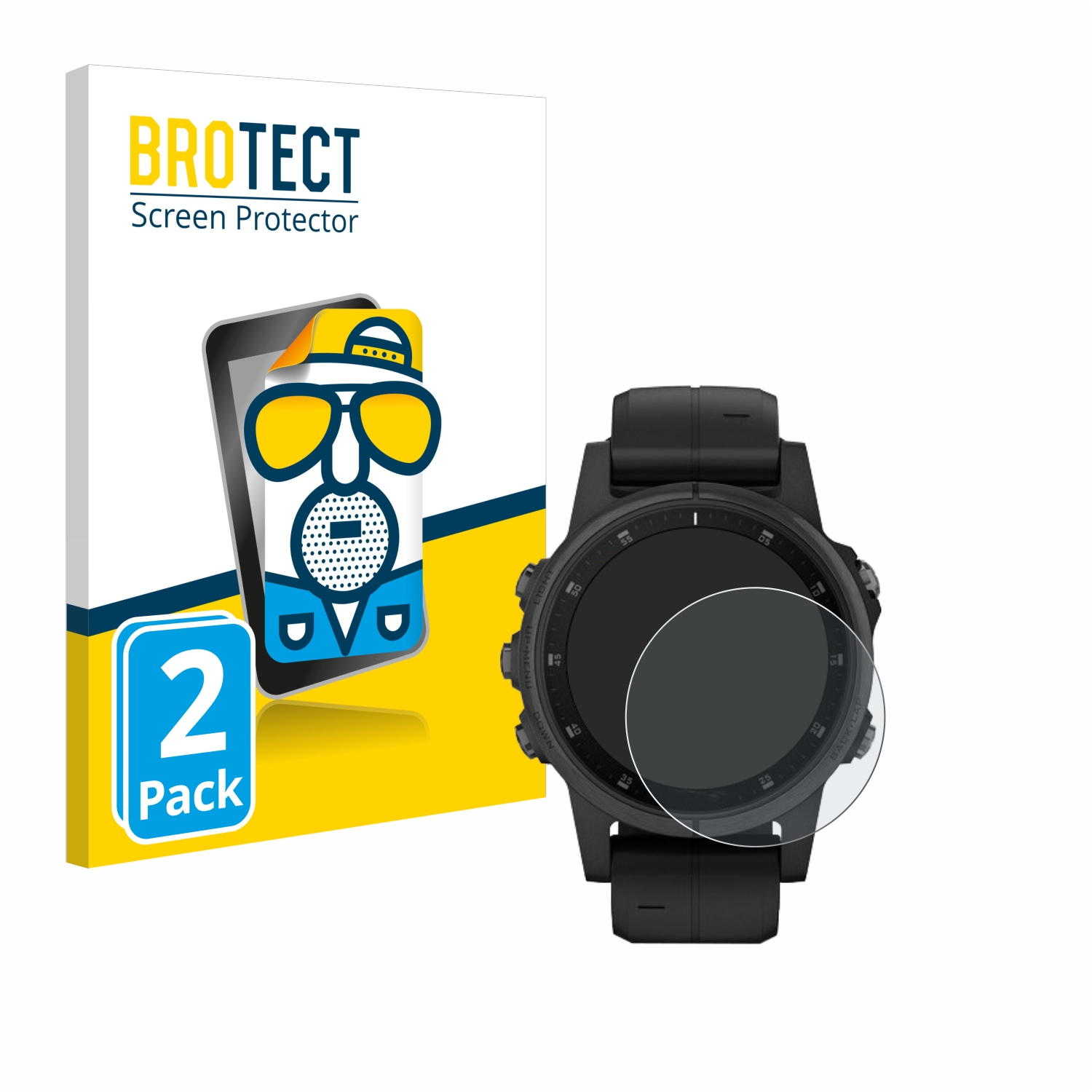2x BROTECT Entspiegelungs-Folie pro Garmin Fenix 5S Plus (42 mm)