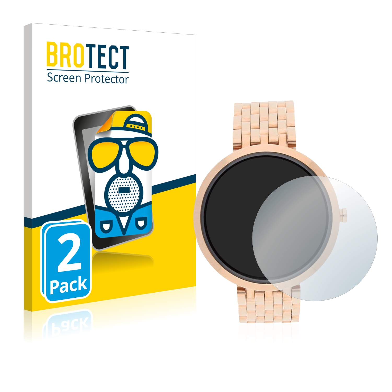2x BROTECT Entspiegelungs-Folie pro Xlyne X-Watch Siona XW Fit