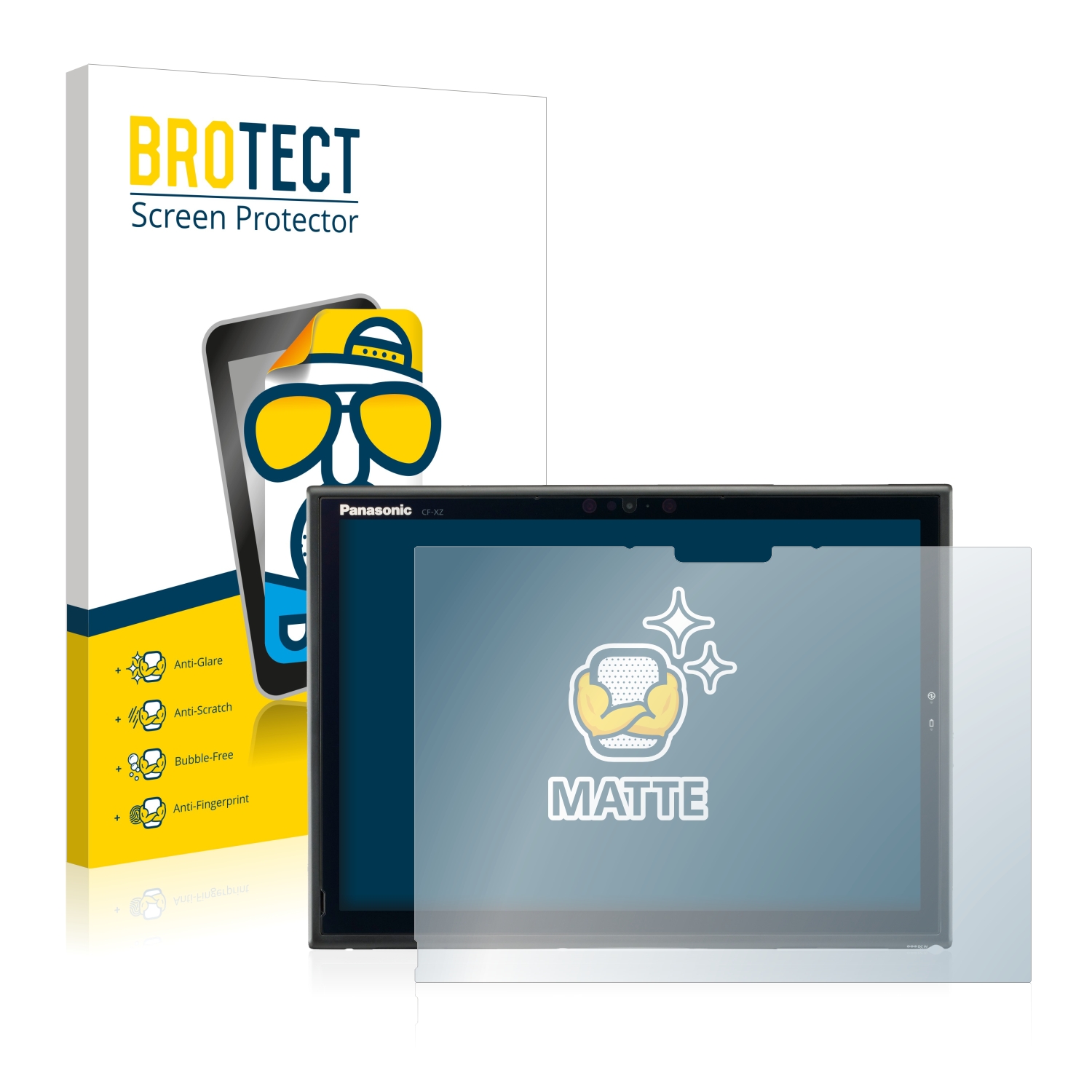 2x BROTECT Entspiegelungs-Folie pro Panasonic Toughbook CF-XZ6