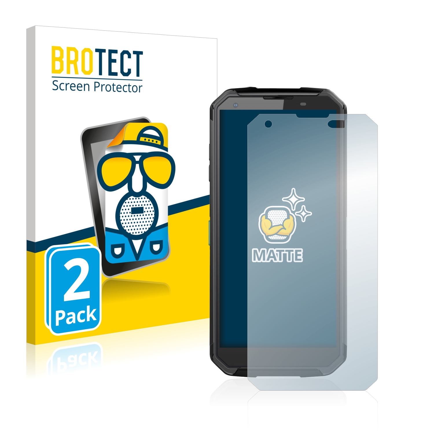 2x BROTECT Entspiegelungs-Folie pro Blackview BV9500