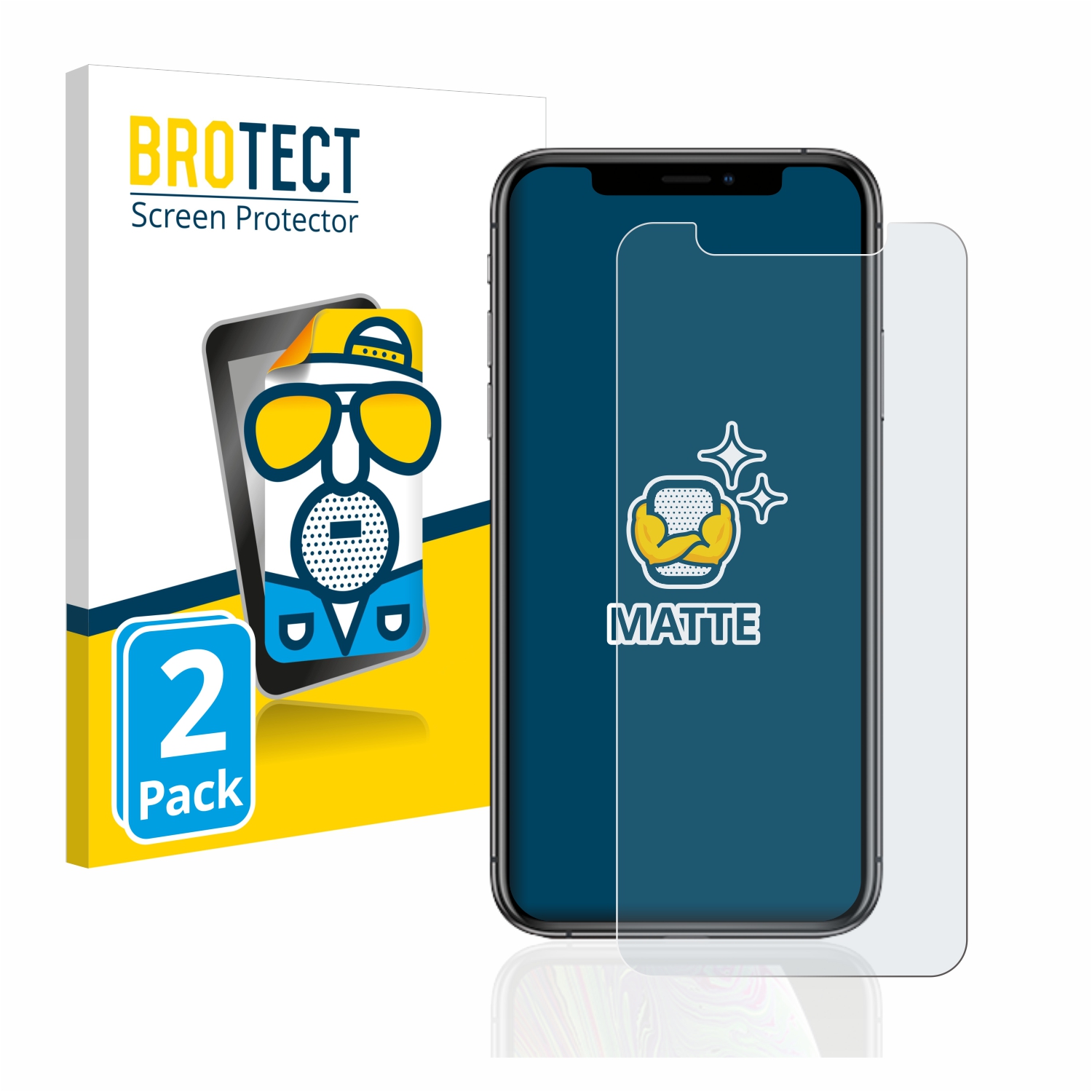 2x BROTECT Entspiegelungs-Folie pro Apple iPhone Xs