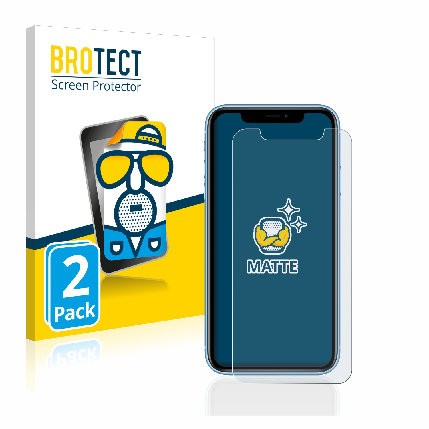 2x BROTECT Entspiegelungs-Folie pro Apple iPhone XR