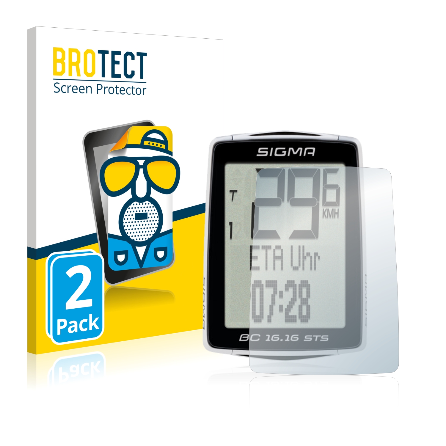 2x BROTECT Entspiegelungs-Folie pro Sigma BC 16.16 STS