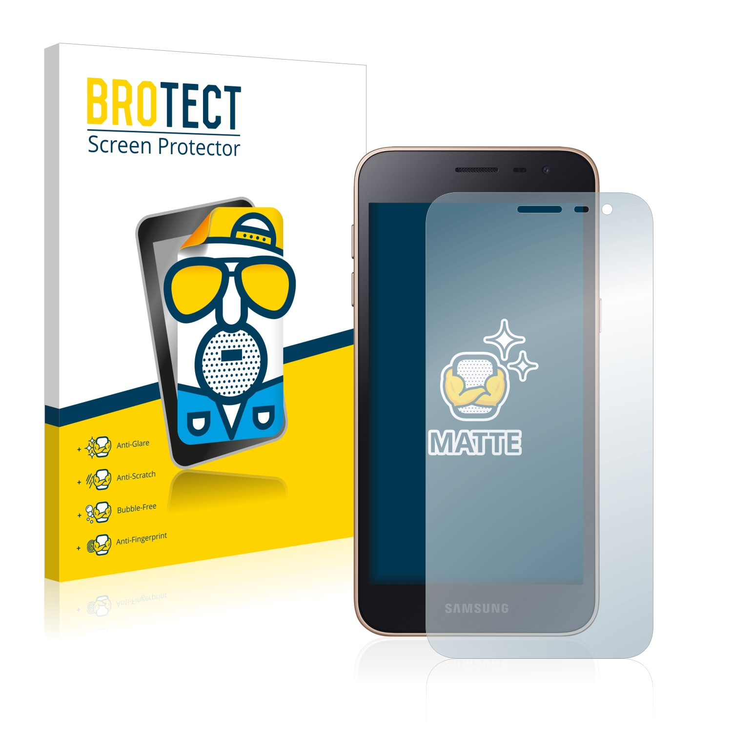 2x BROTECT Entspiegelungs-Folie pro Samsung Galaxy J2 Core 2018