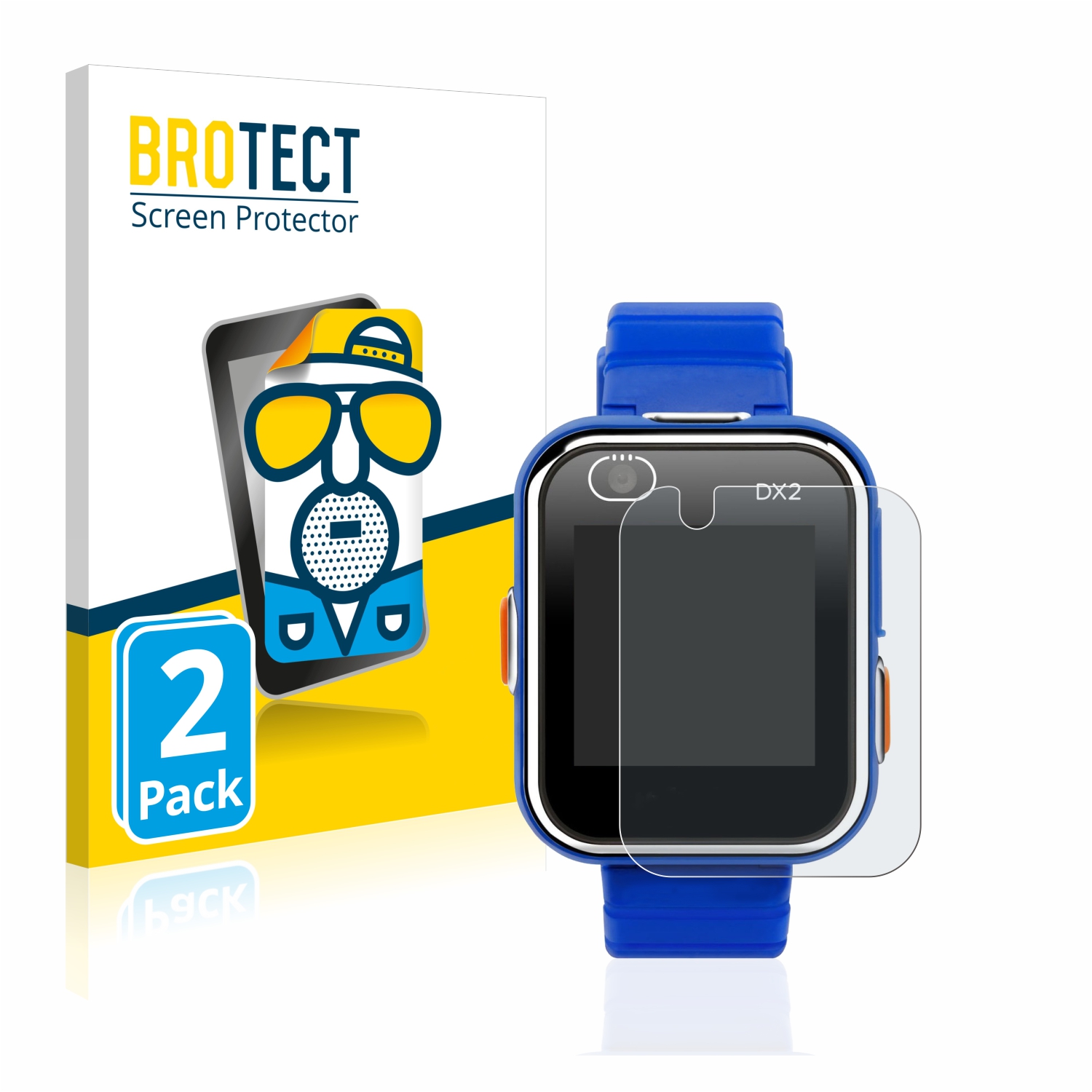 2x BROTECT Entspiegelungs-Folie pro Vtech Kidizoom Smart Watch DX2