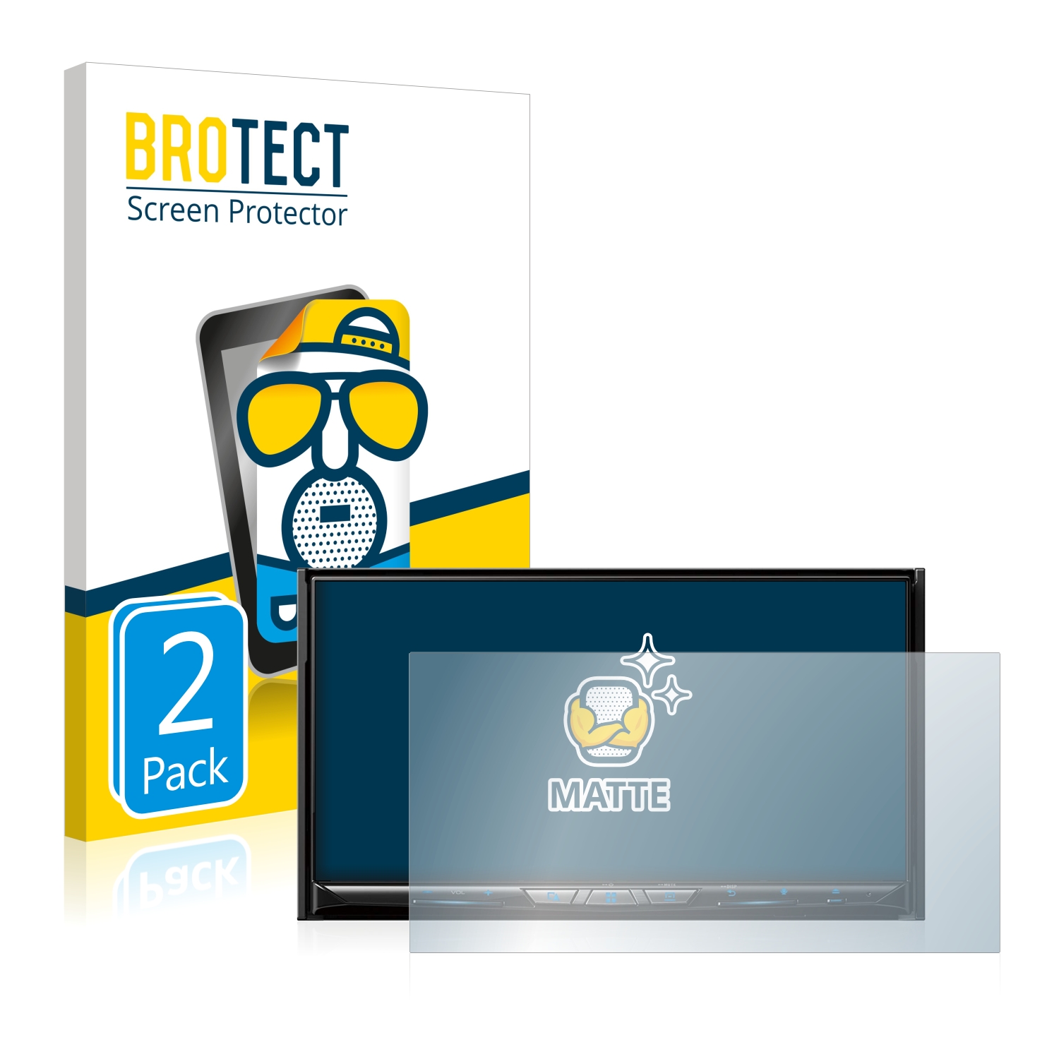 2x BROTECT Entspiegelungs-Folie pro Pioneer AVIC-Z910DAB