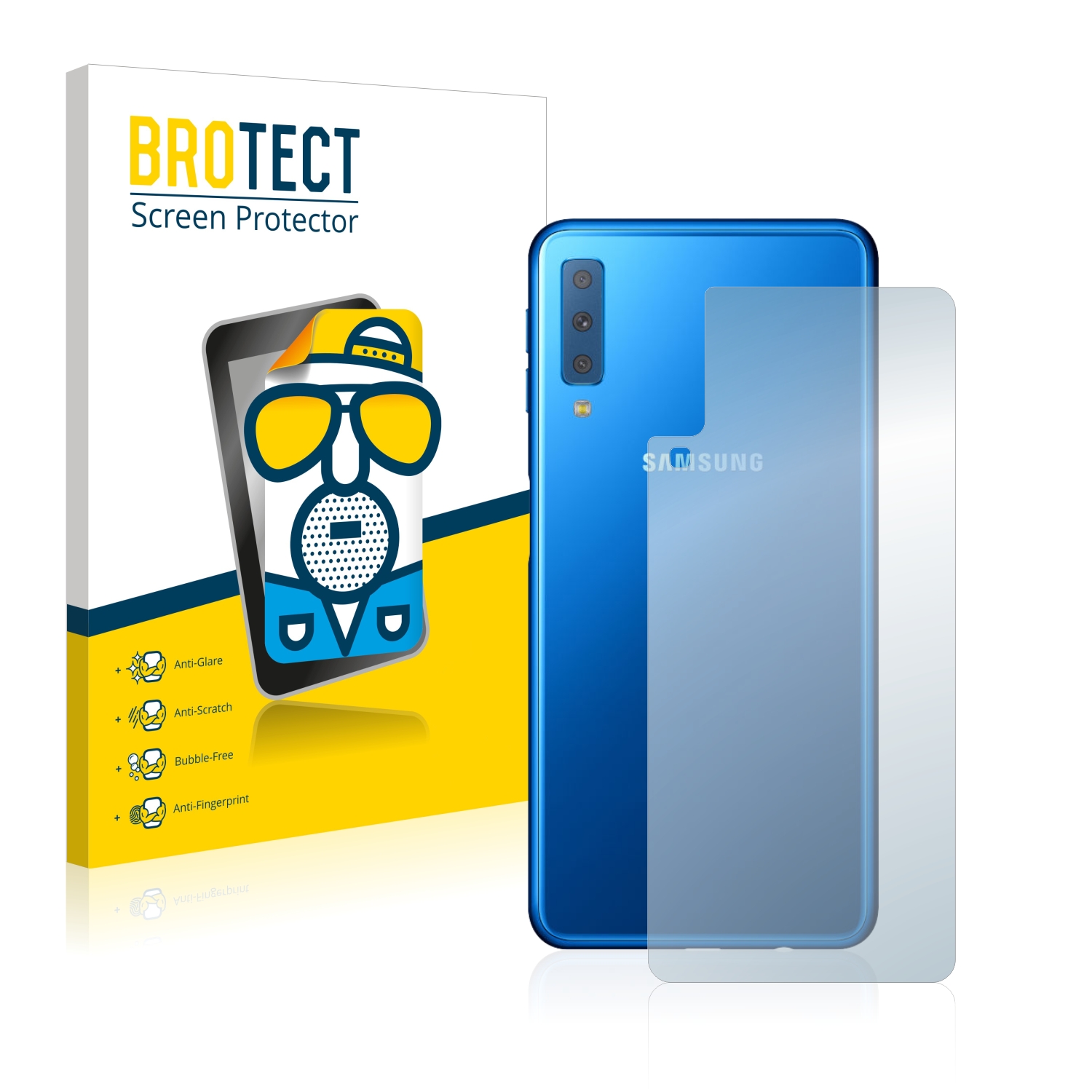 2x BROTECT Entspiegelungs-Folie pro Samsung Galaxy A7 2018 (zadní strana)