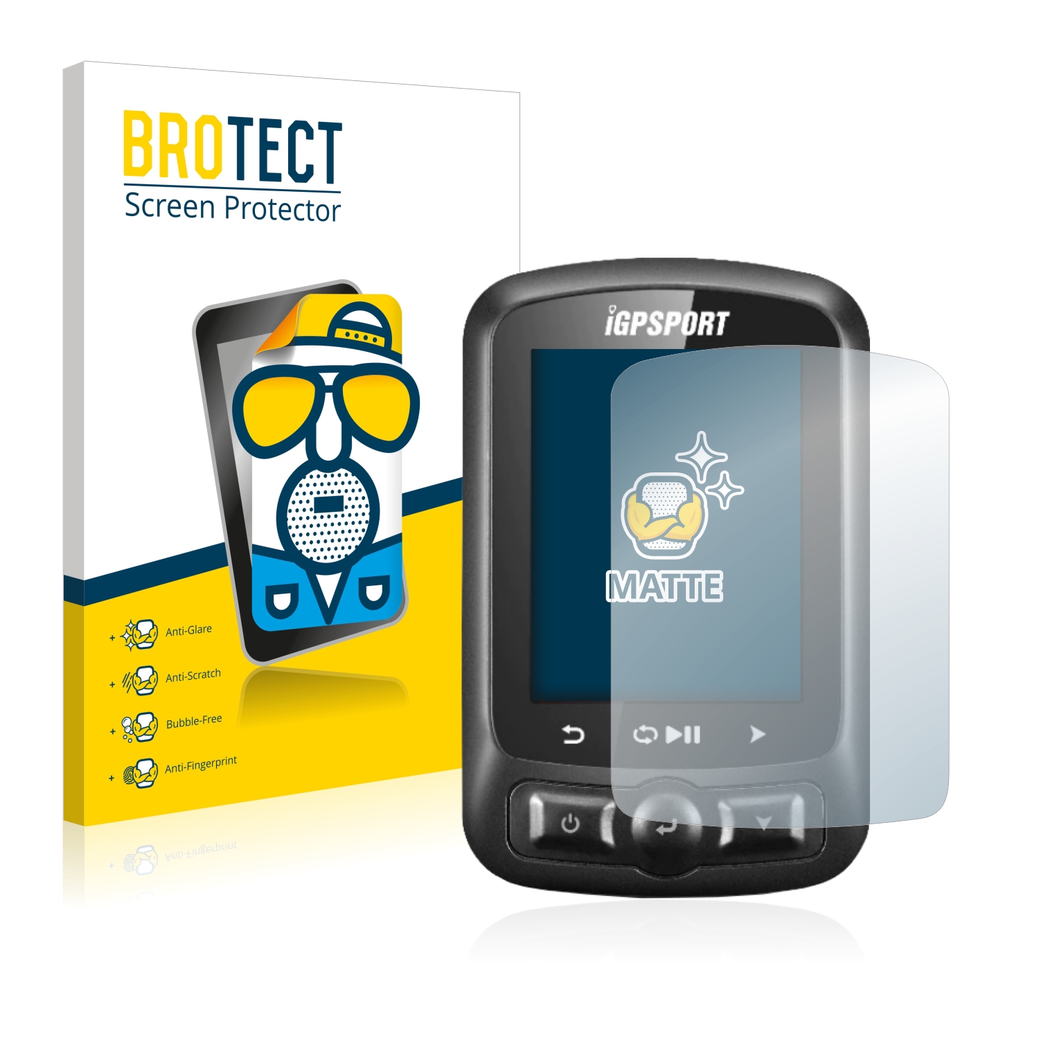 2x BROTECT Entspiegelungs-Folie pro igpsport iGS618