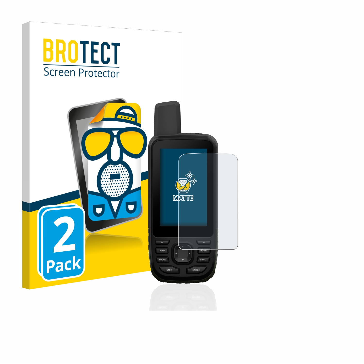 2x BROTECT Entspiegelungs-Folie pro Garmin GPSMAP 66s
