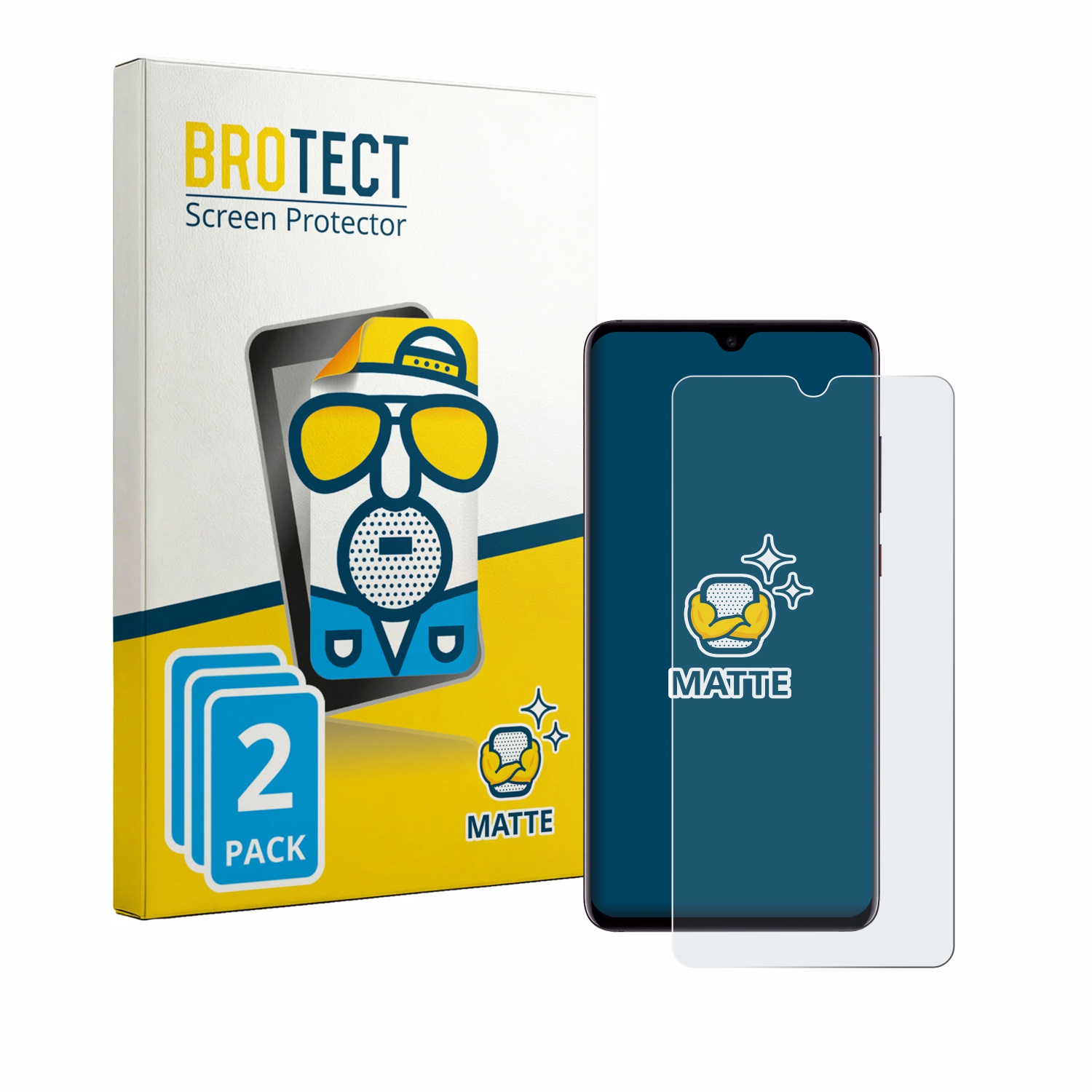 2x BROTECT Entspiegelungs-Folie pro Huawei Mate 20