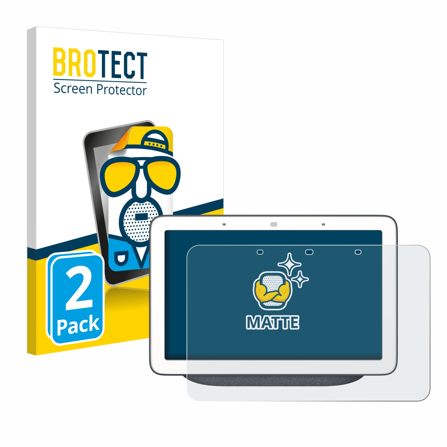 2x BROTECT Entspiegelungs-Folie pro Google Home Hub