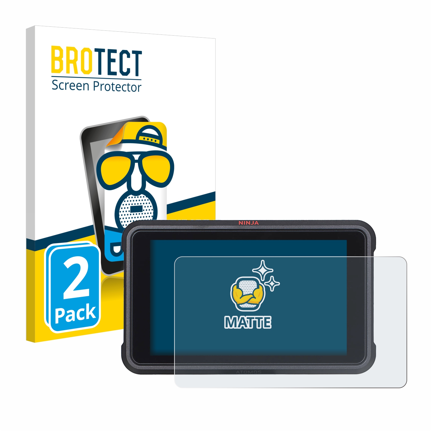 2x BROTECT Entspiegelungs-Folie pro Atomos Ninja V