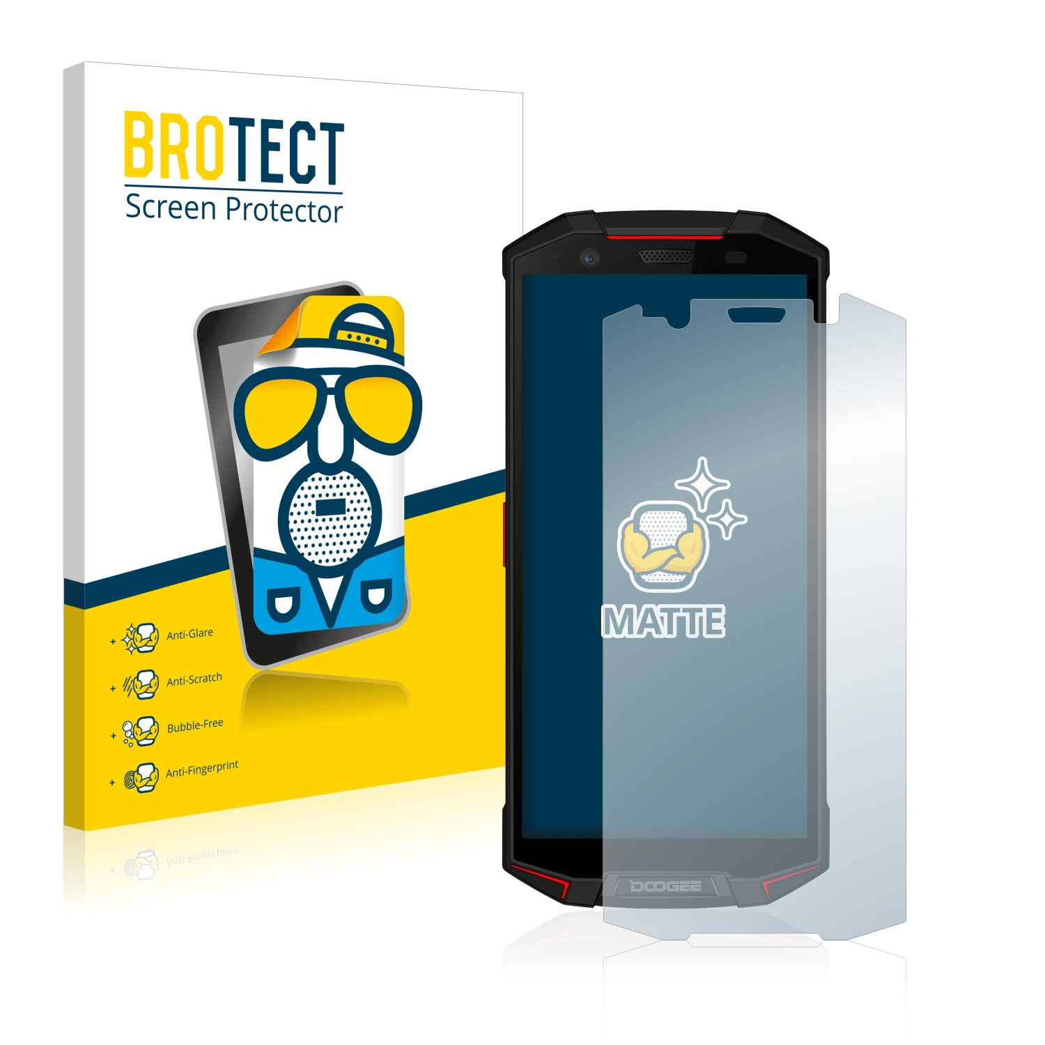 2x BROTECT Entspiegelungs-Folie pro Doogee S70