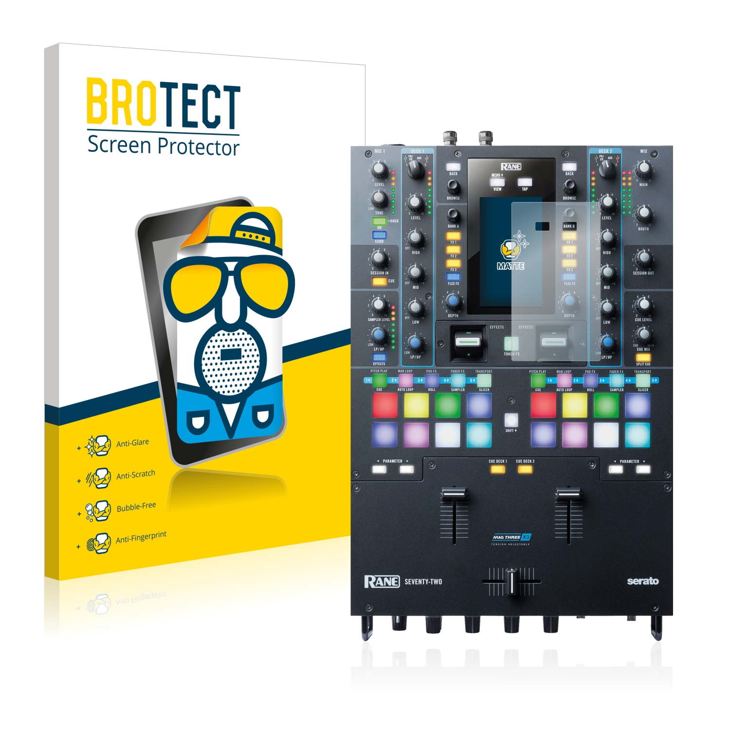 2x BROTECT Entspiegelungs-Folie pro Rane Seventy-Two