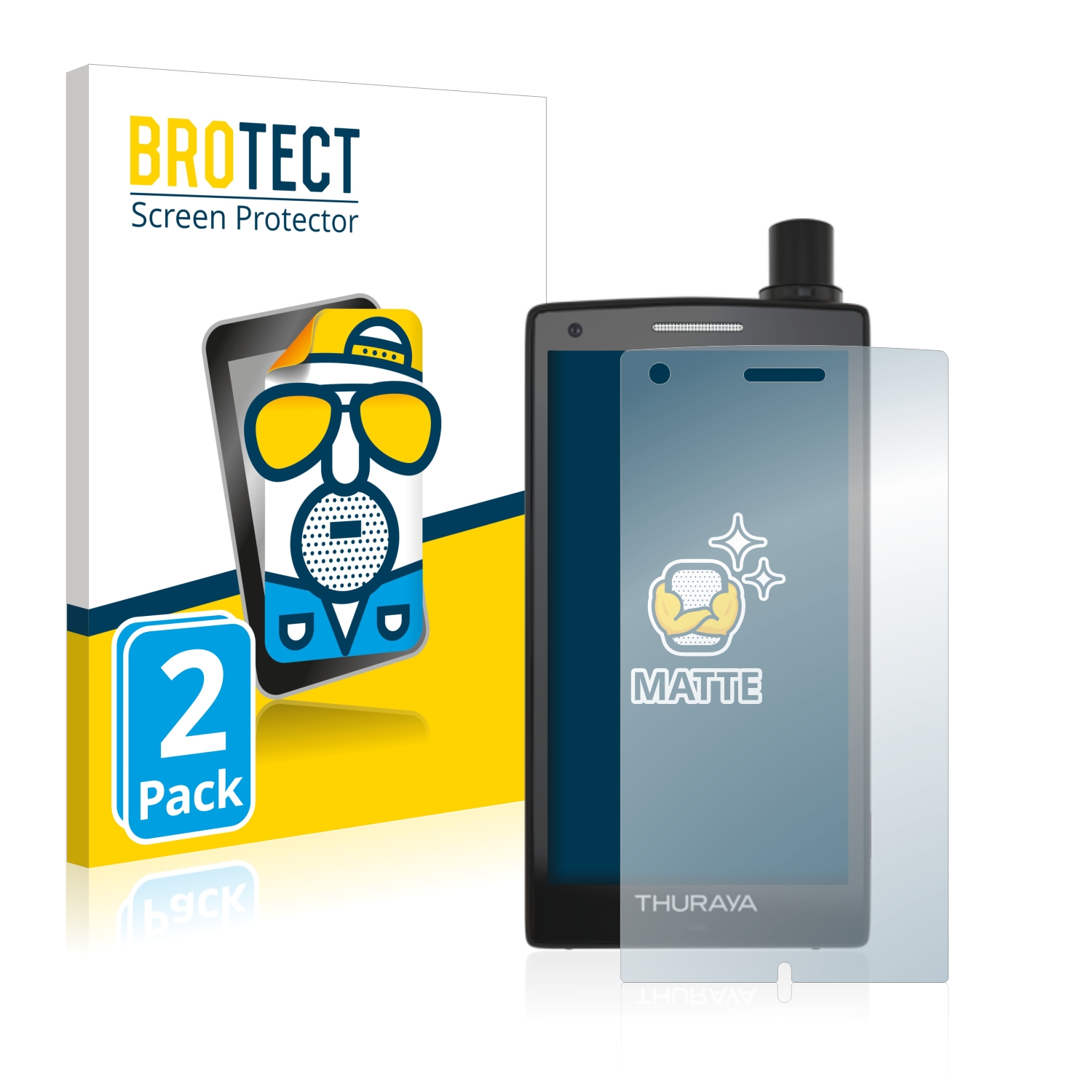 2x BROTECT Entspiegelungs-Folie pro Thuraya X5 Touch
