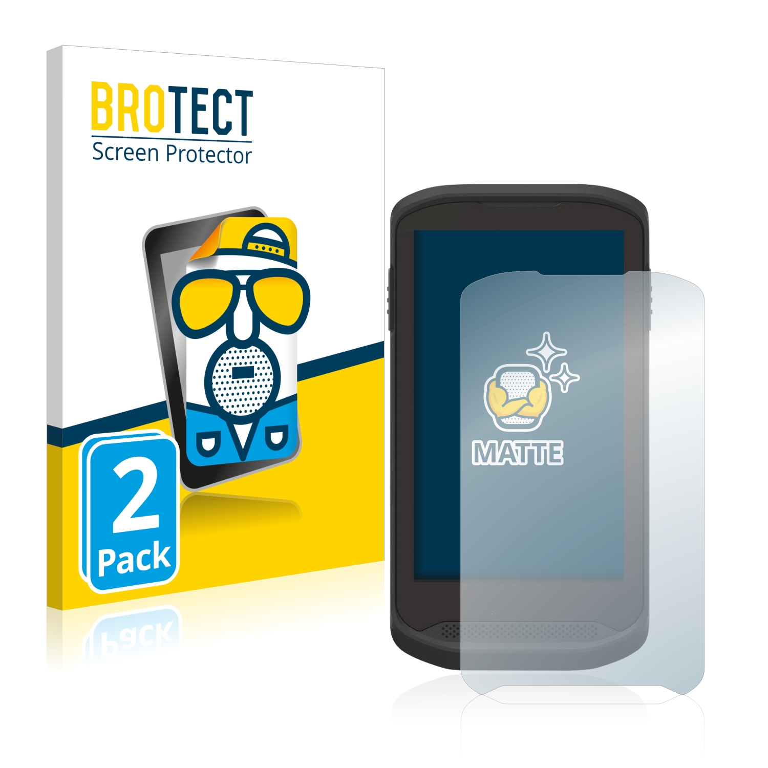 2x BROTECT Entspiegelungs-Folie pro Zebra TC20 Touch