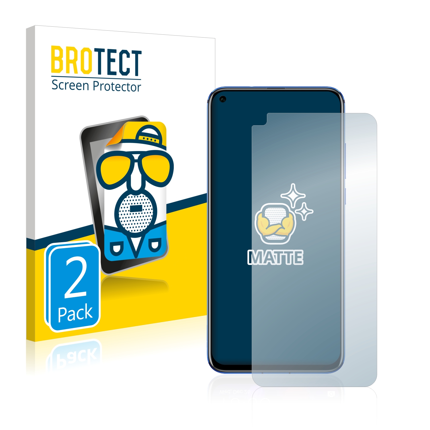 2x BROTECT Entspiegelungs-Folie pro Honor View 20