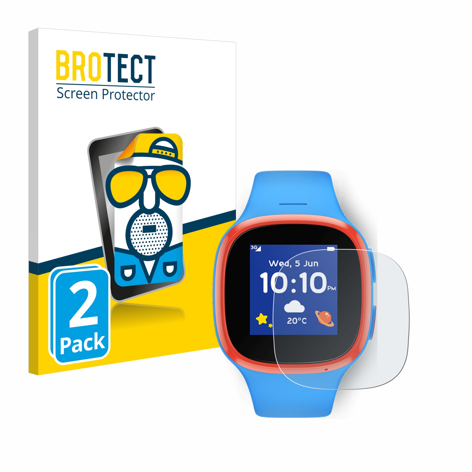 2x BROTECT Entspiegelungs-Folie pro Vodafone V-Kids Watch