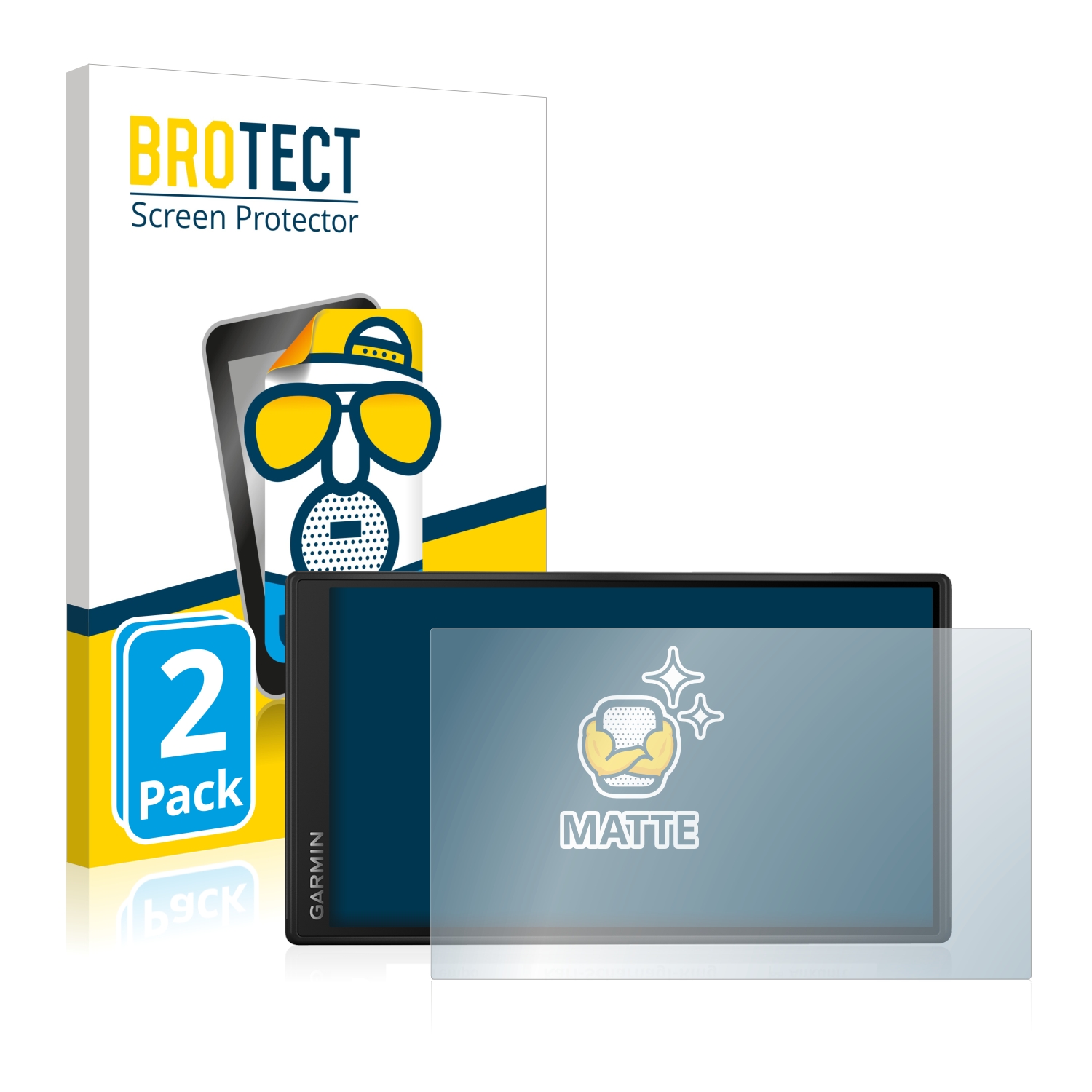 2x BROTECT Entspiegelungs-Folie pro Garmin DriveSmart 55