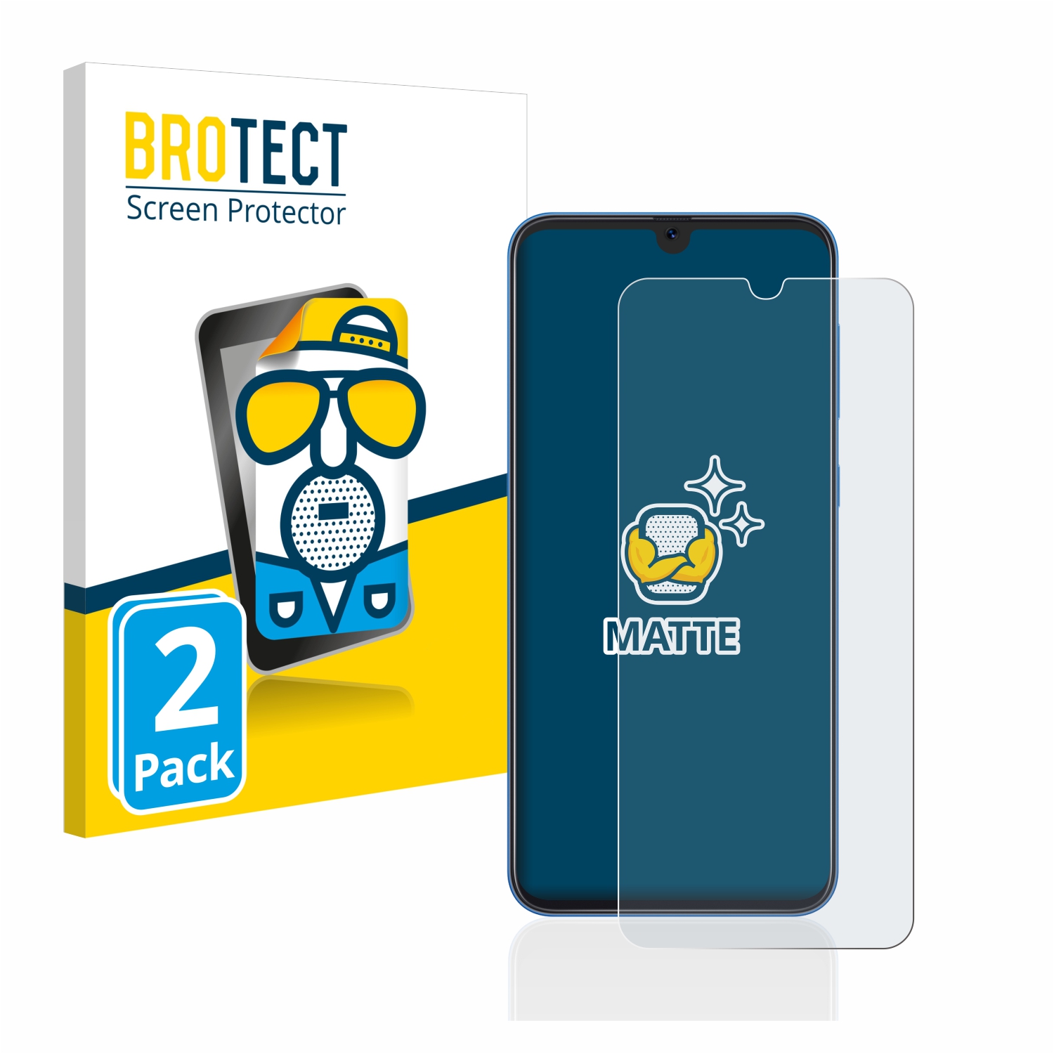 2x BROTECT Entspiegelungs-Folie pro Samsung Galaxy A50