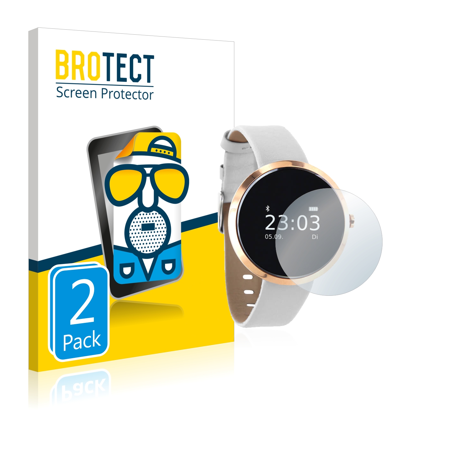 2x BROTECT Entspiegelungs-Folie pro Xlyne X-Watch Siona